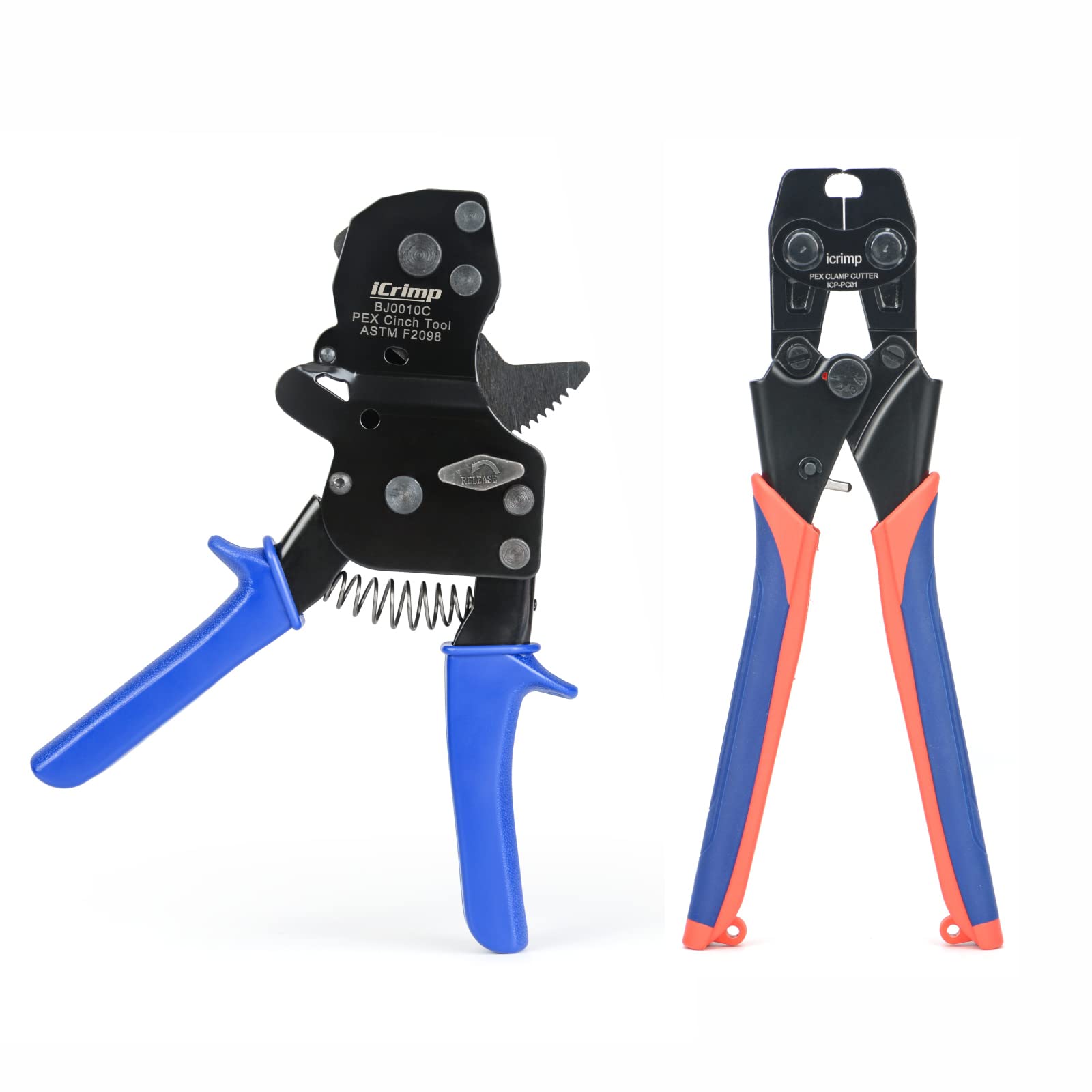 iCrimp PEX Clamp Removal Tool & Clamp Cinch Tool Bundle - Professional Plumbing Kit for PEX Pipe Repair and Installation - Perfect for DIY Home Improvement and Professional Plumbers