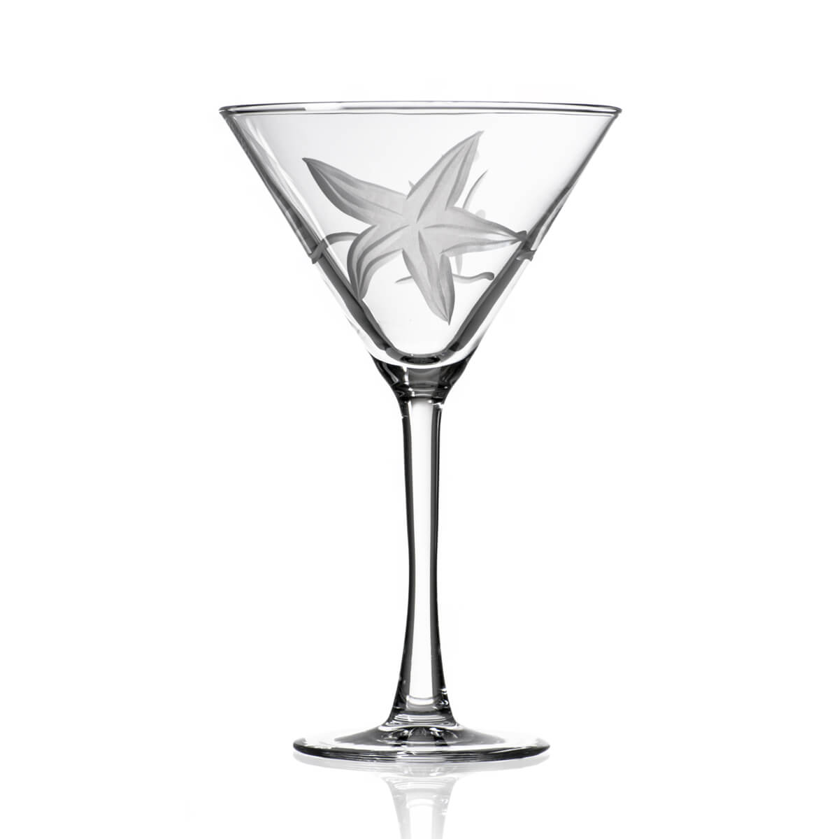 Premium 10oz Starfish Martini Glasses - Set of 4 Cocktail Glasses for Margaritas, Martinis & Tropical Drinks - Perfect for Beach Parties, Summer BBQs & Coastal Home Decor