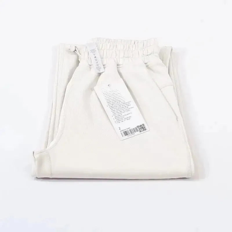 Softstreme Women's High Waist Wide Leg Split Pants - Elastic Waist Straight Leg Yoga Pants for Outdoor Sports, Lounge & Casual Wear
