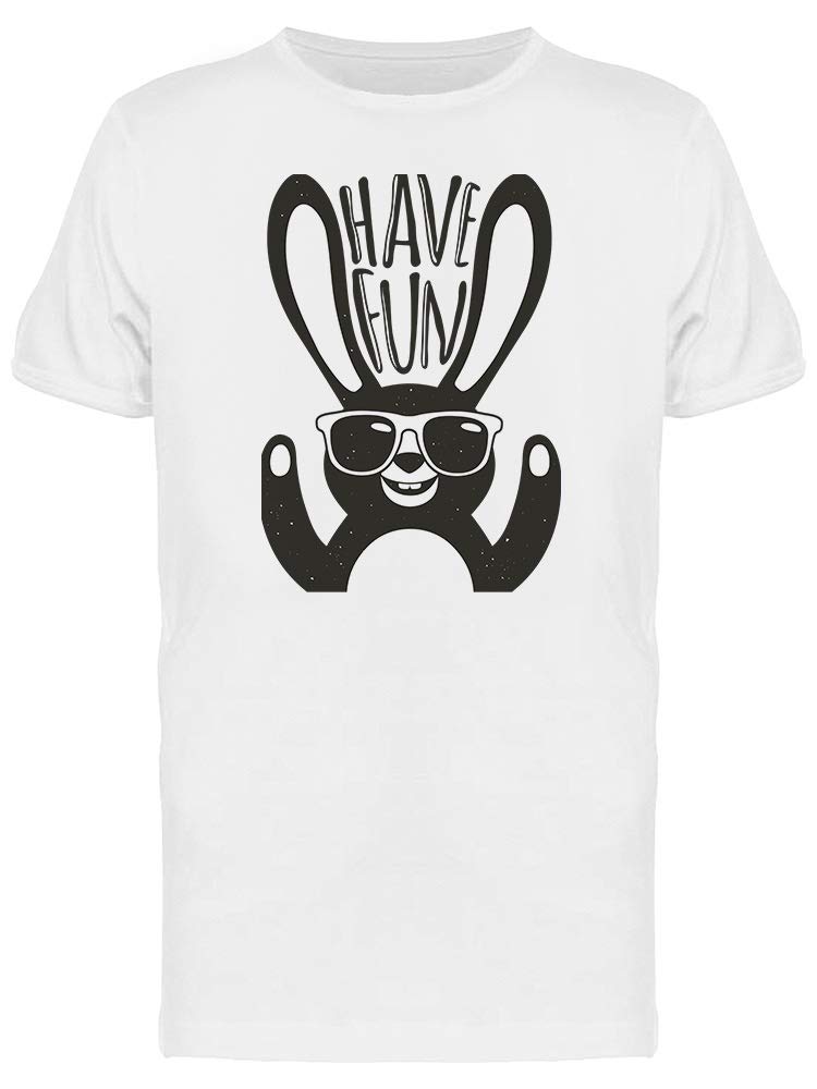 Trendy Hipster Rabbit Graphic Print T-Shirt for Men - Fun Sunglasses Design - Perfect for Casual Wear, Street Style & Summer Outfits