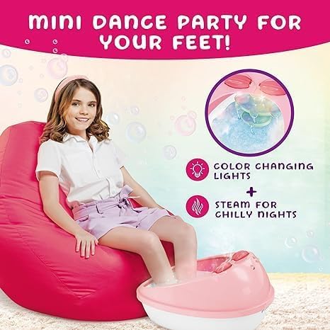 Ultimate Spa Pedicure Set for Girls - All-in-One Foot Care Kit with Nail Polish, Stickers & Accessories | Perfect Gift for Kids & Teens | At-Home Spa Day & Birthday Party Fun