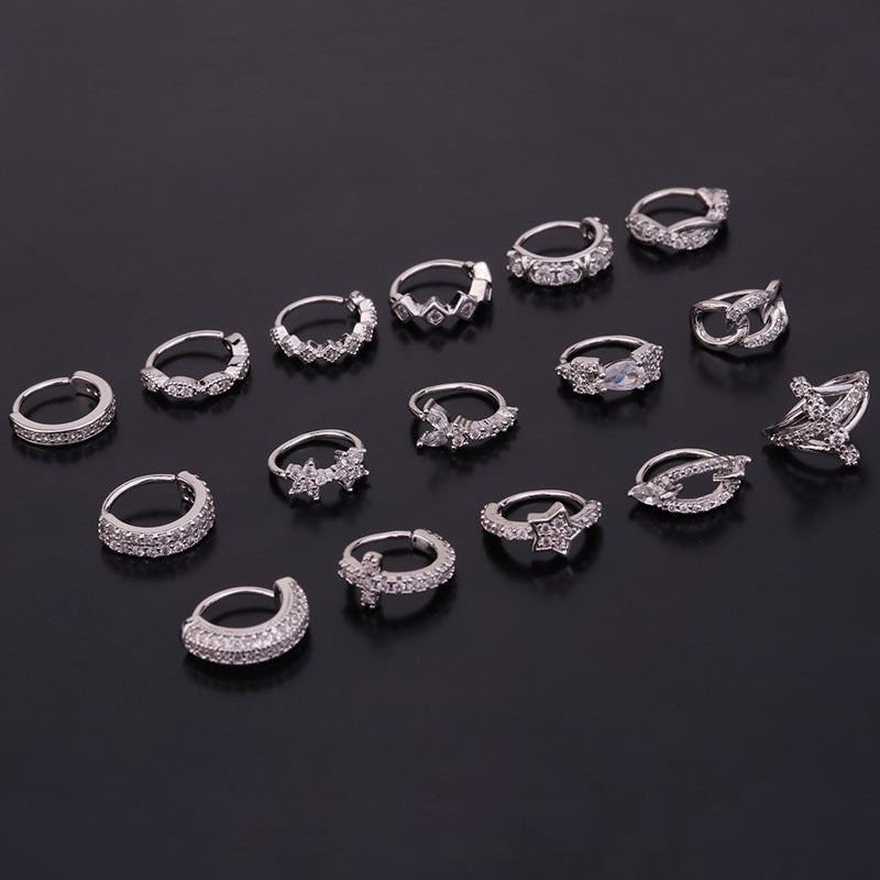 18K Gold Cartilage Hoop Septum Nose Ring - Elegant Body Jewelry for Women & Men | Perfect for Nose Piercing, Septum Rings & Cartilage Earrings | HSPJ234
