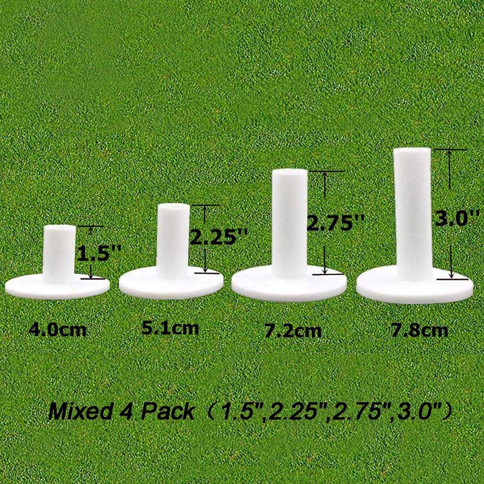 Premium Golf Rubber Tees Set - Durable Driving Range Tees for Indoor & Outdoor Practice - Multiple Sizes for Men & Women - Perfect for Backyard, Driving Range & Golf Course Training