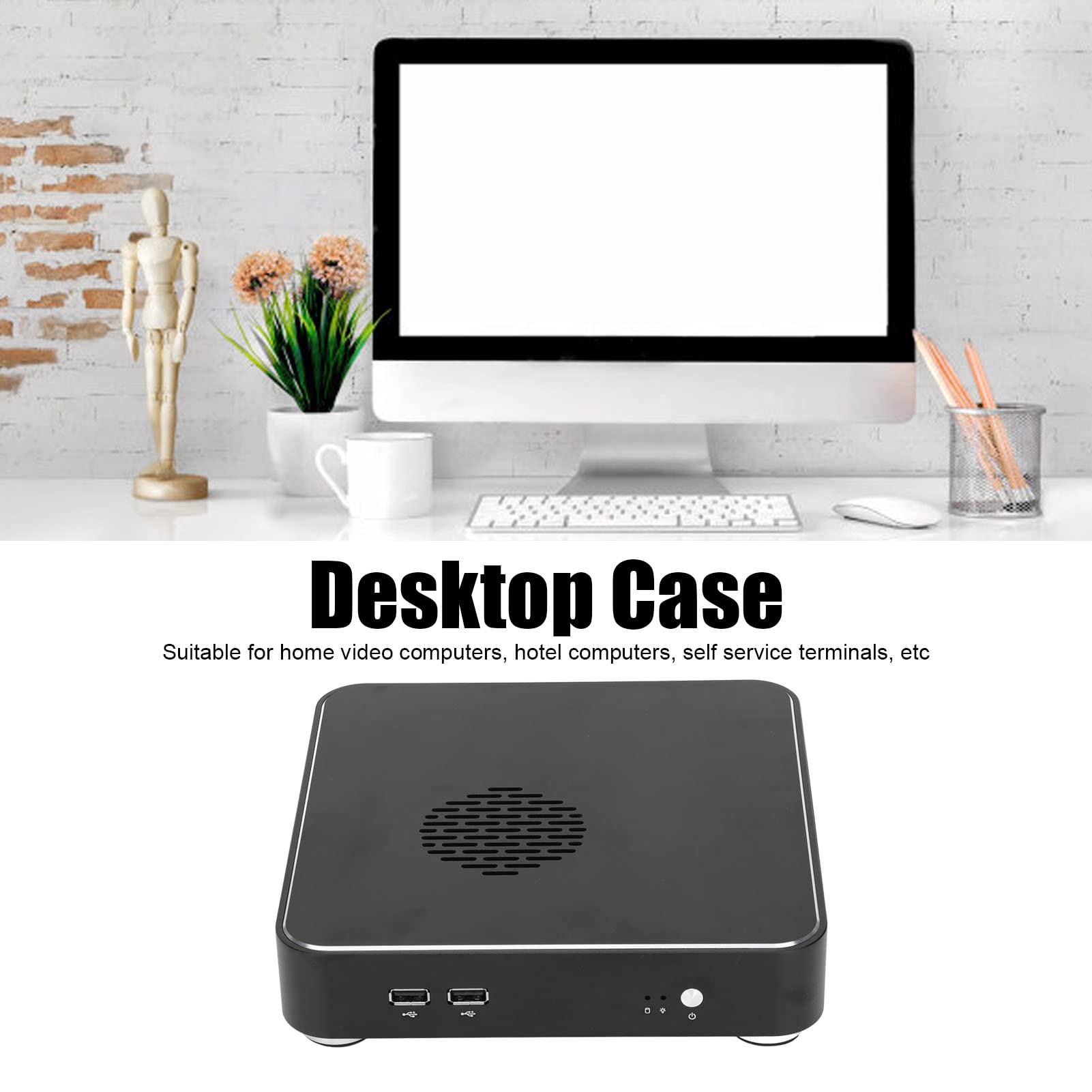 Compact Mini ITX PC Case with Excellent Cooling & Expansion - Sleek HTPC Chassis for Home Theater & Gaming Setups - Small Form Factor Desktop Computer Case