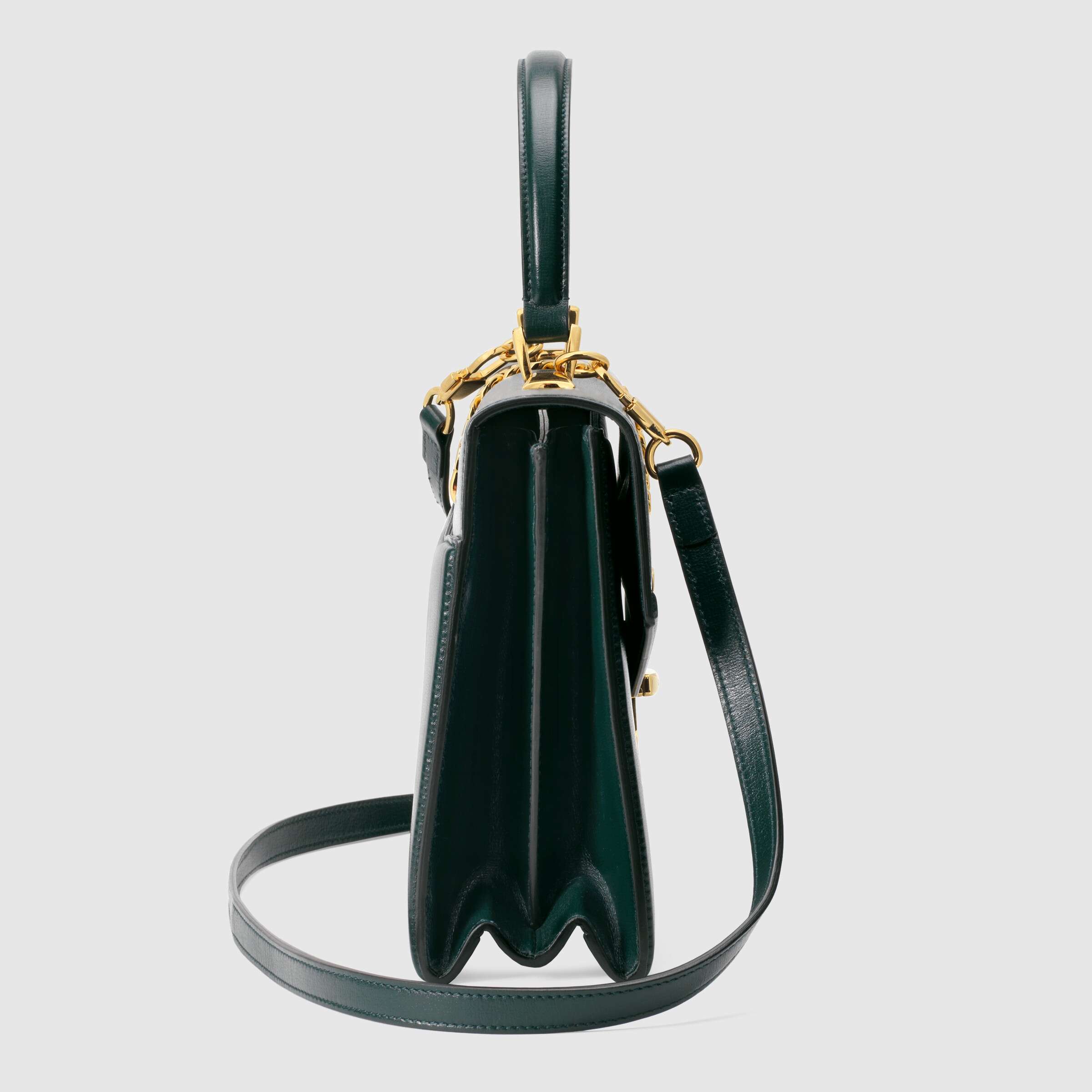 Gucci Sylvie 1969 Small Top Handle Bag in Green - Luxury Leather Crossbody Purse for Women, Perfect for Work, Date Night & Special Occasions