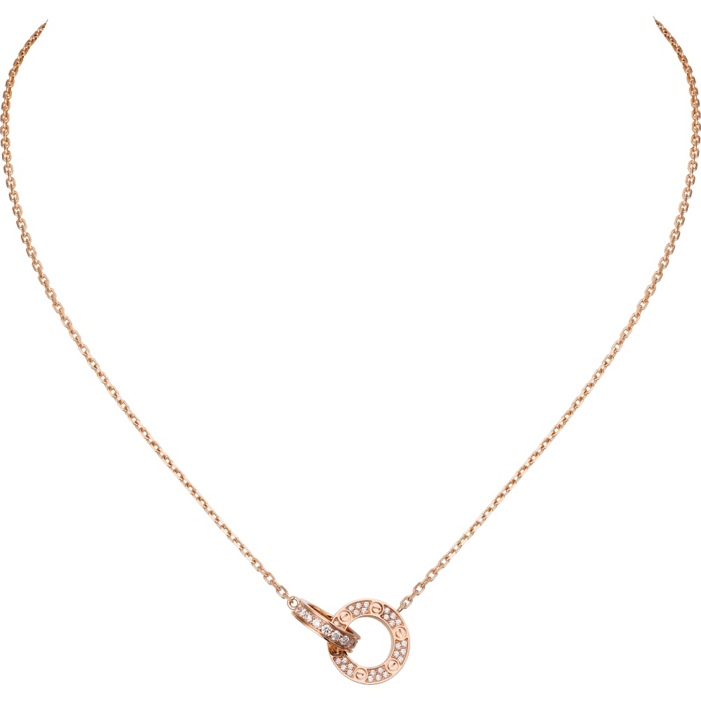 Best BFF Friendship Pendant Necklace Set - Double Circle Ring Necklace Gift for Women - Silver & Rose Gold - Perfect for Anniversaries, Birthdays & Valentine's Day Gifts