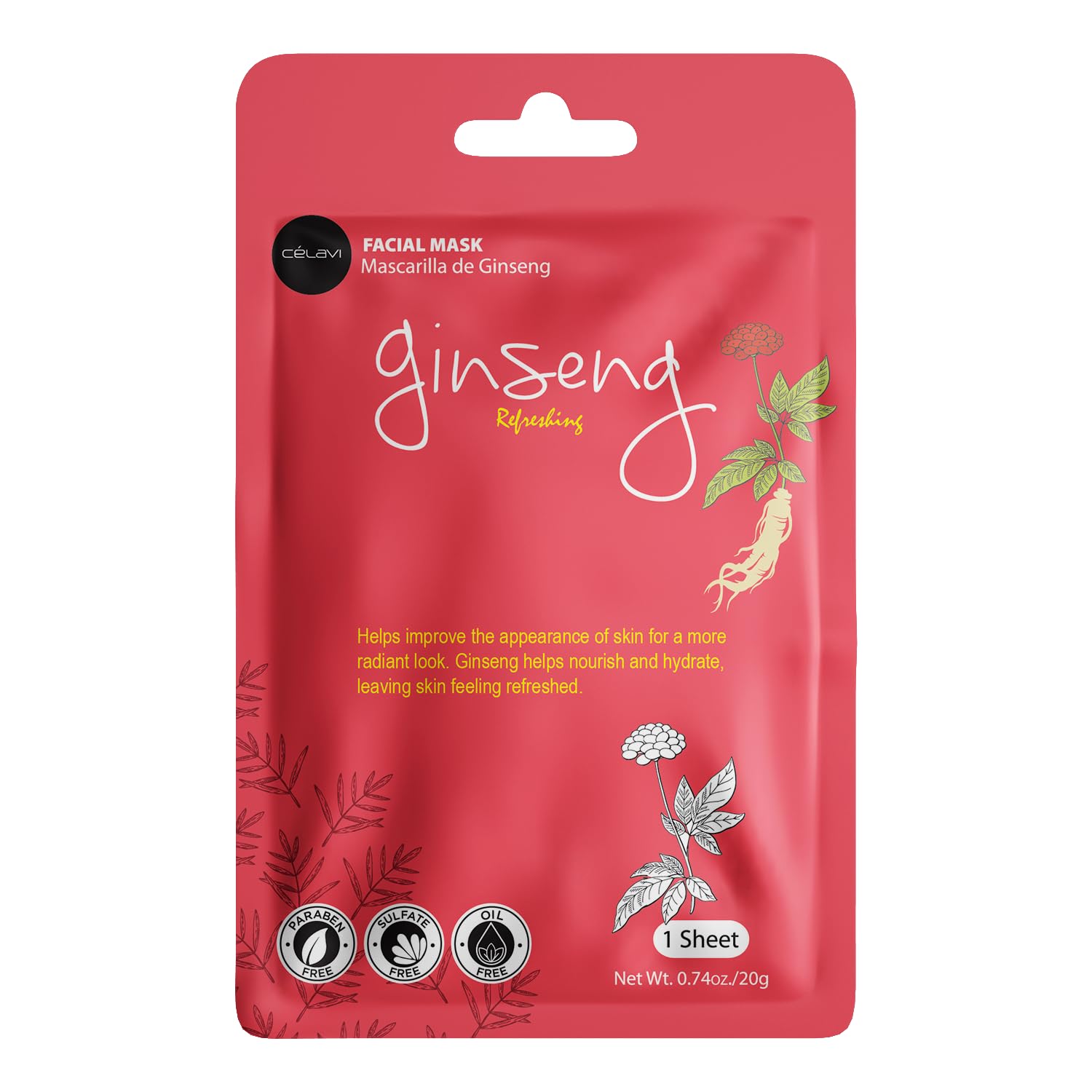 Celavi Essence Facial Face Mask Sheet - Korean Skin Care for Moisturizing & Hydration (12 Pack, Mix - 2 of Each) | Perfect for Daily Skincare Routine & Spa Night