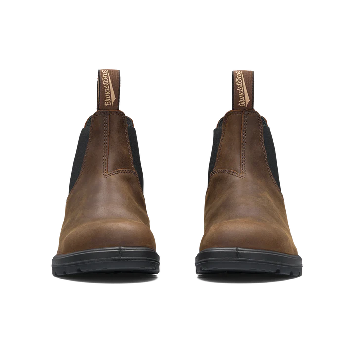 Blundstone 1609 Classic Chelsea Boots - Antique Brown Leather Work Boots for Men & Women | Waterproof, Comfortable & Durable for Outdoor, Work & Casual Wear