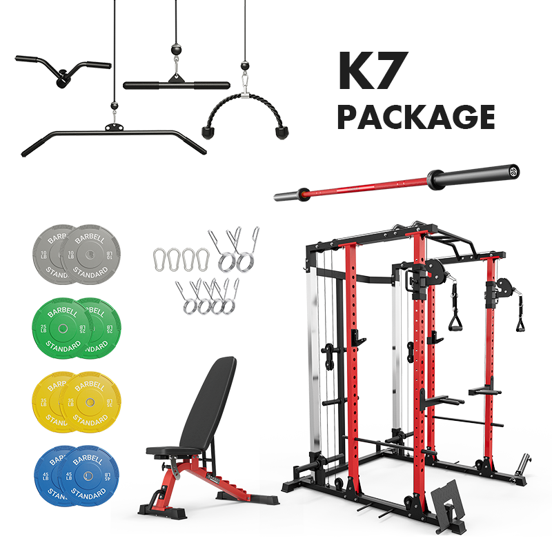 MIKOLO K7 Home Gym Equipment Set - Full Body Workout Machine for Strength Training & Fitness - Perfect for Home, Garage, or Small Space Gym Setup