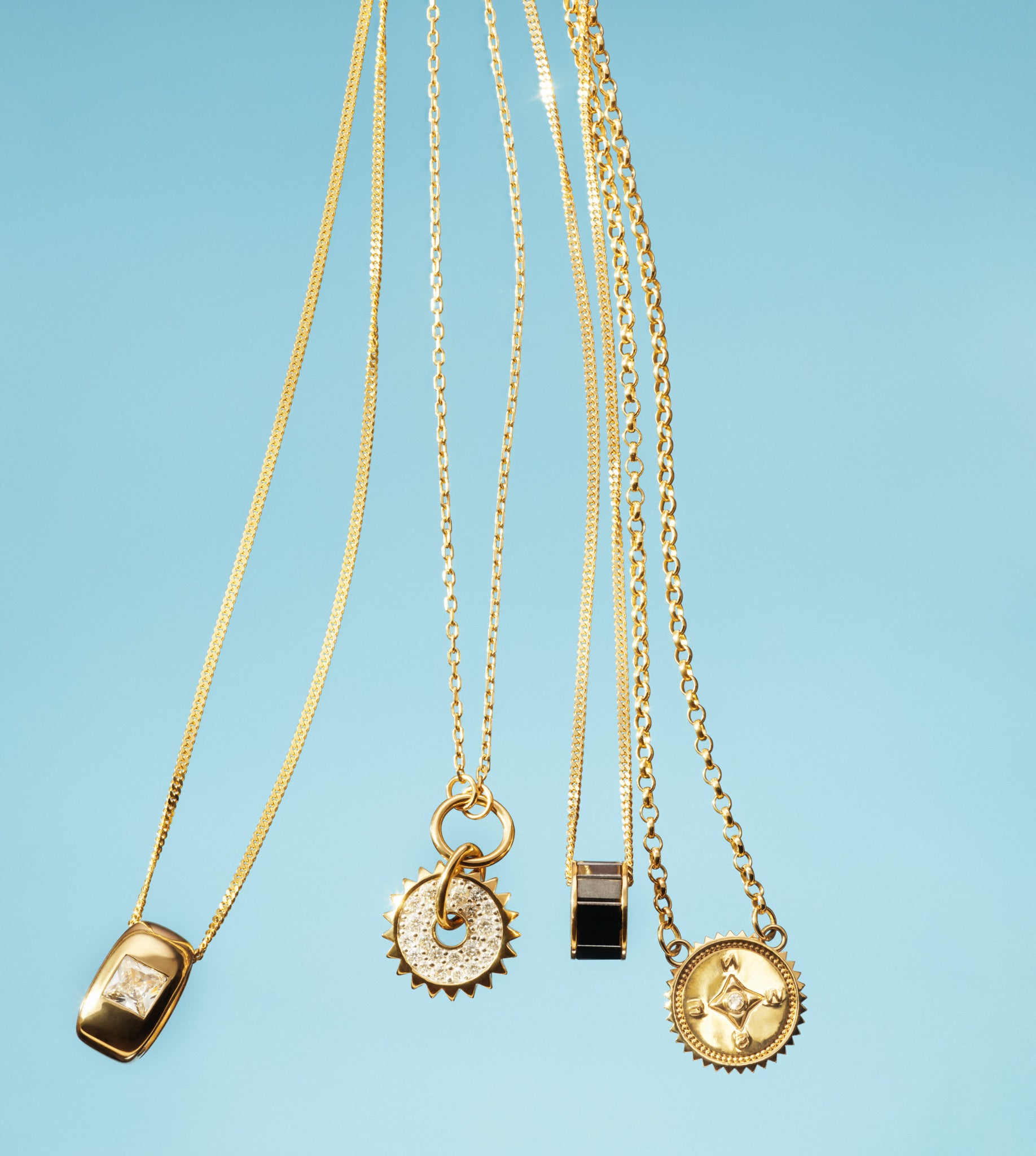Gemstone Baguette Heartbeat Necklace - Dainty Sleek Curb Chain for Women | Perfect for Valentine's Day Gifts, Anniversary Presents & Everyday Elegance