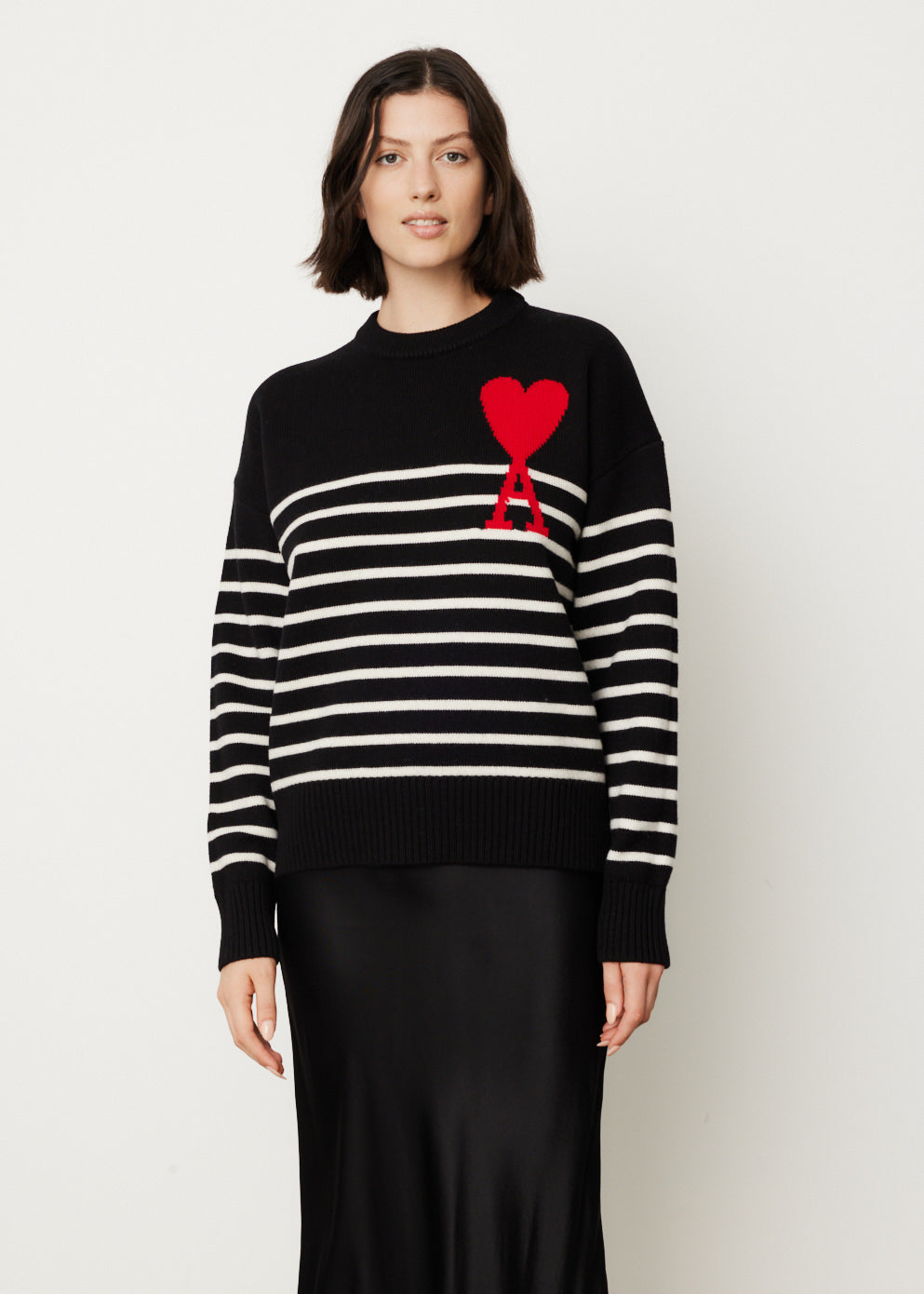 ADC Striped Crewneck Sweater for Women & Men | Soft Cotton Knit Pullover | Casual Fall & Winter Wear | Perfect for Office, Date Night & Weekend Outings