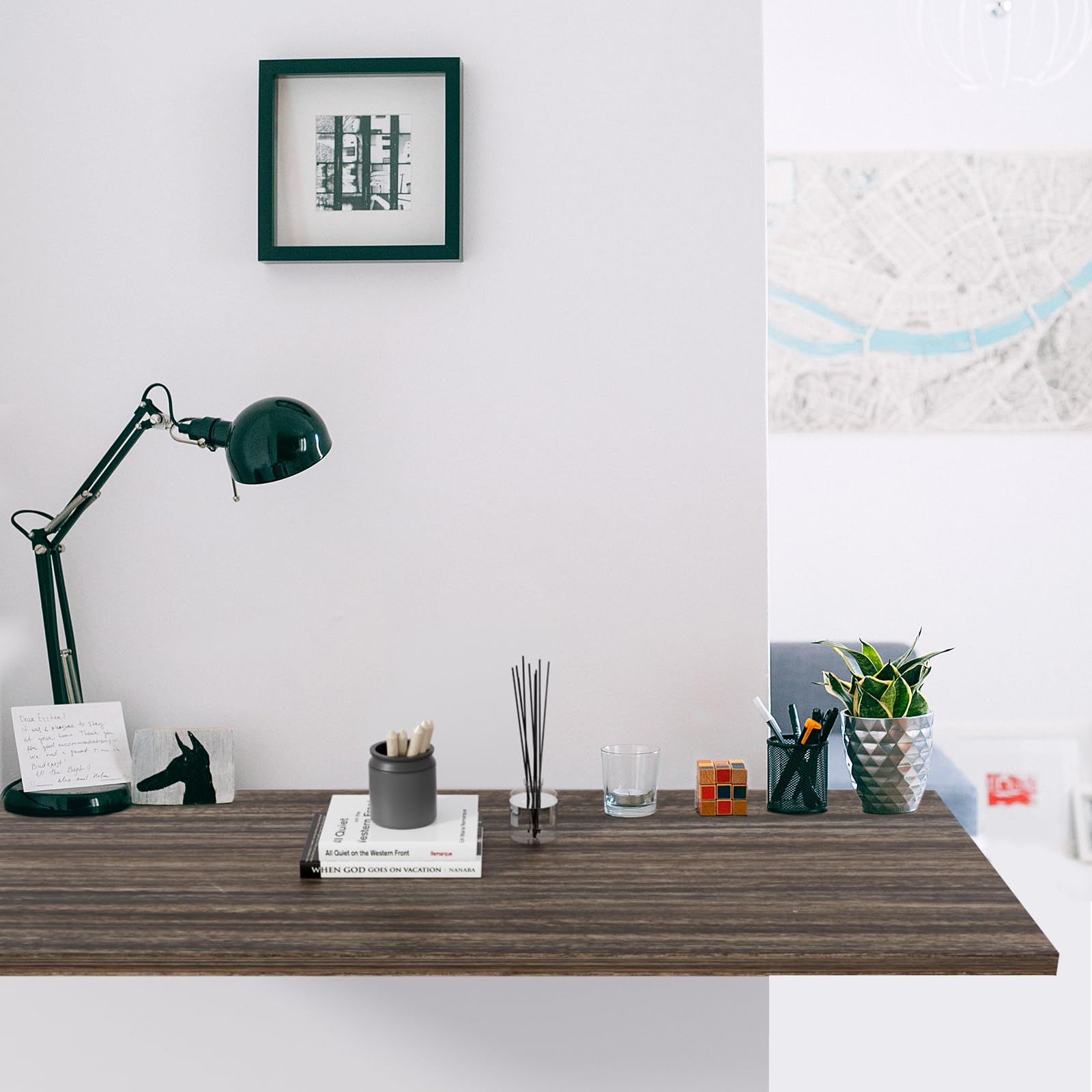 36x24 Inches Solid Eucalyptus Tabletop - 1 Inch Thick Wood Countertop for Sit Stand Desk, Double Desks & L-Shaped Workstations | DIY Home Office & Commercial Use | Perfect for Workspaces, Gaming Setups & Crafting Areas