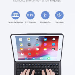 Dux Ducis Bluetooth Keyboard with Protective Case for iPad - Perfect for Work, Travel & Home Office Use