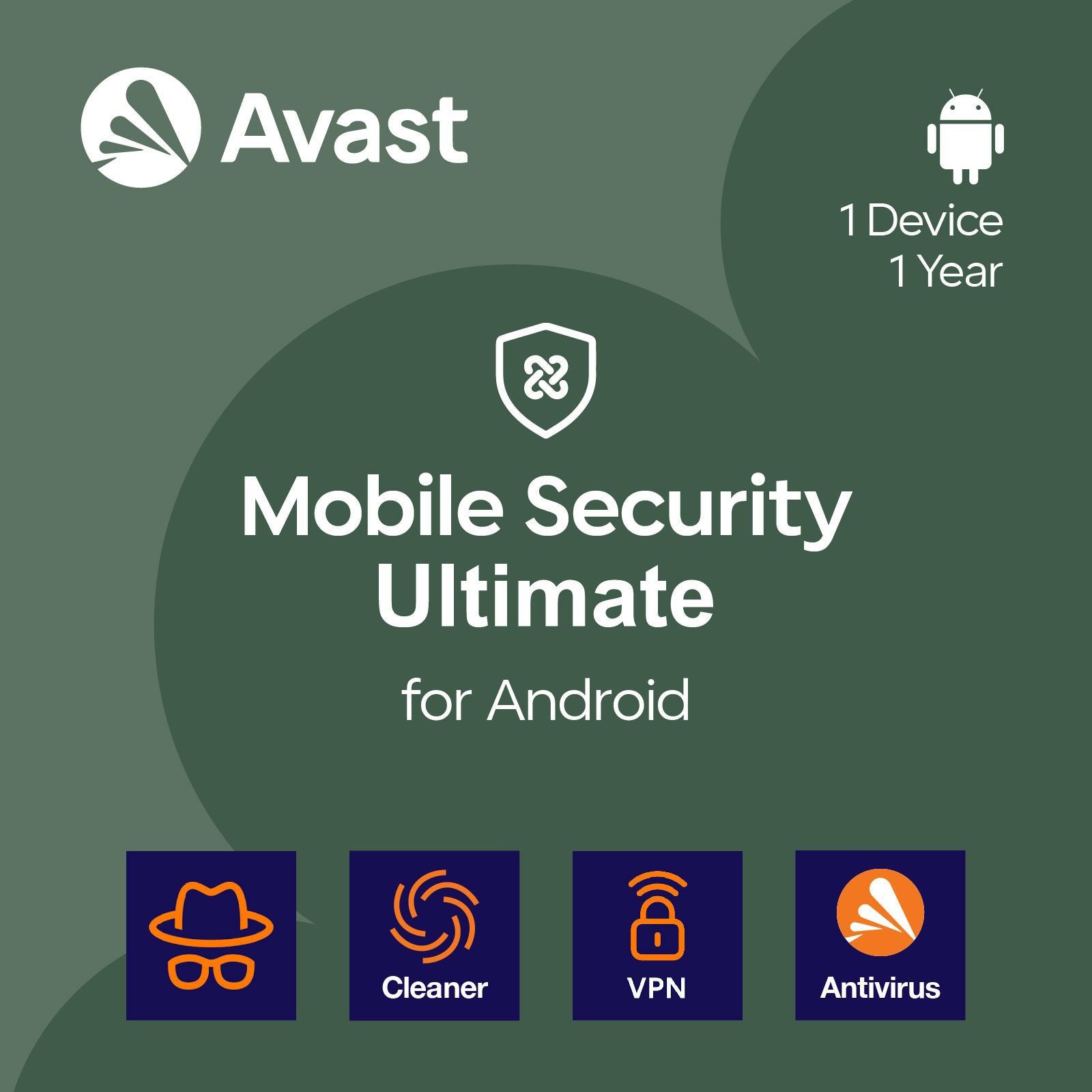 Avast Mobile Security Premium - 1 Year Subscription for Android Antivirus Protection (1 Device) | Secure Your Smartphone from Viruses & Malware | Ideal for Online Shopping & Banking