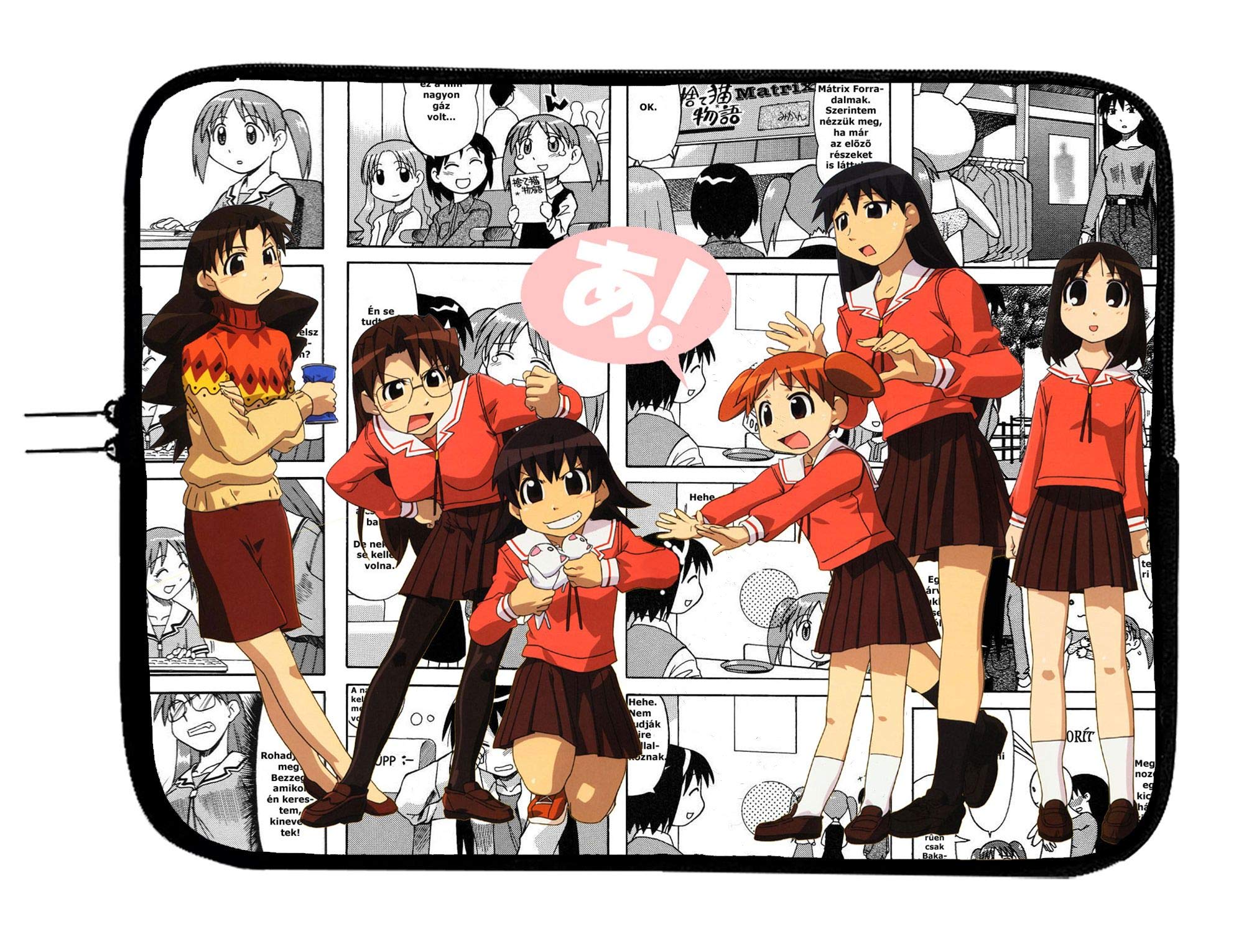 Azumanga Daioh Anime Laptop Sleeve - 13 Inch Laptop Bag with Built-in Mousepad - Anime Computer Bag for School, Work, and Travel