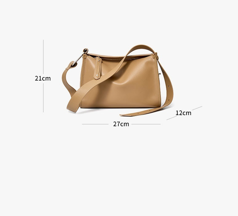 Genuine Leather Shoulder Bag for Women - Stylish Crossbody Purse with Adjustable Strap - Perfect for Work, Travel & Everyday Use