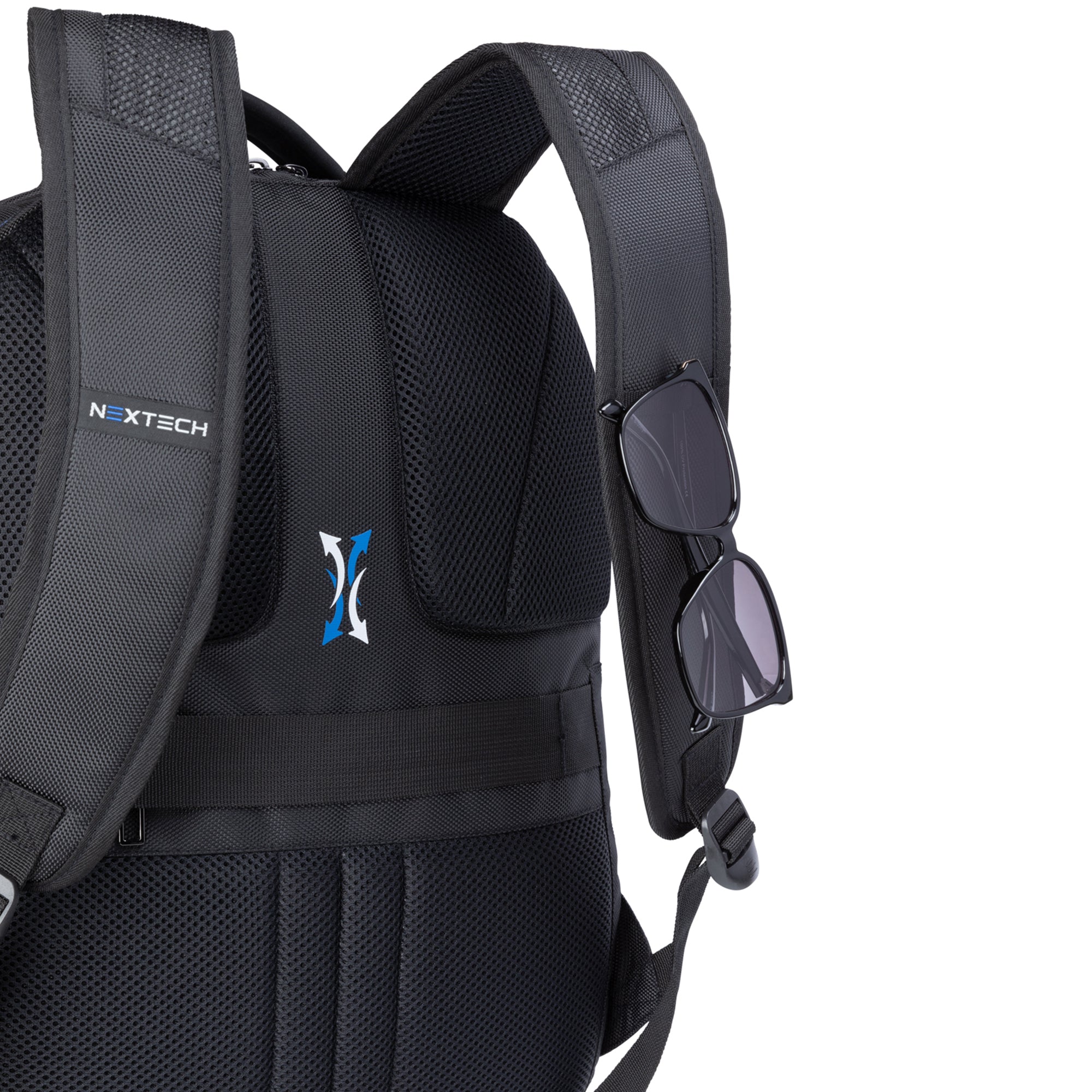 Nextech Professional Business Backpack for Men & Women - Durable Laptop Backpack with USB Charging Port - Perfect for Office, Travel, and Commuting