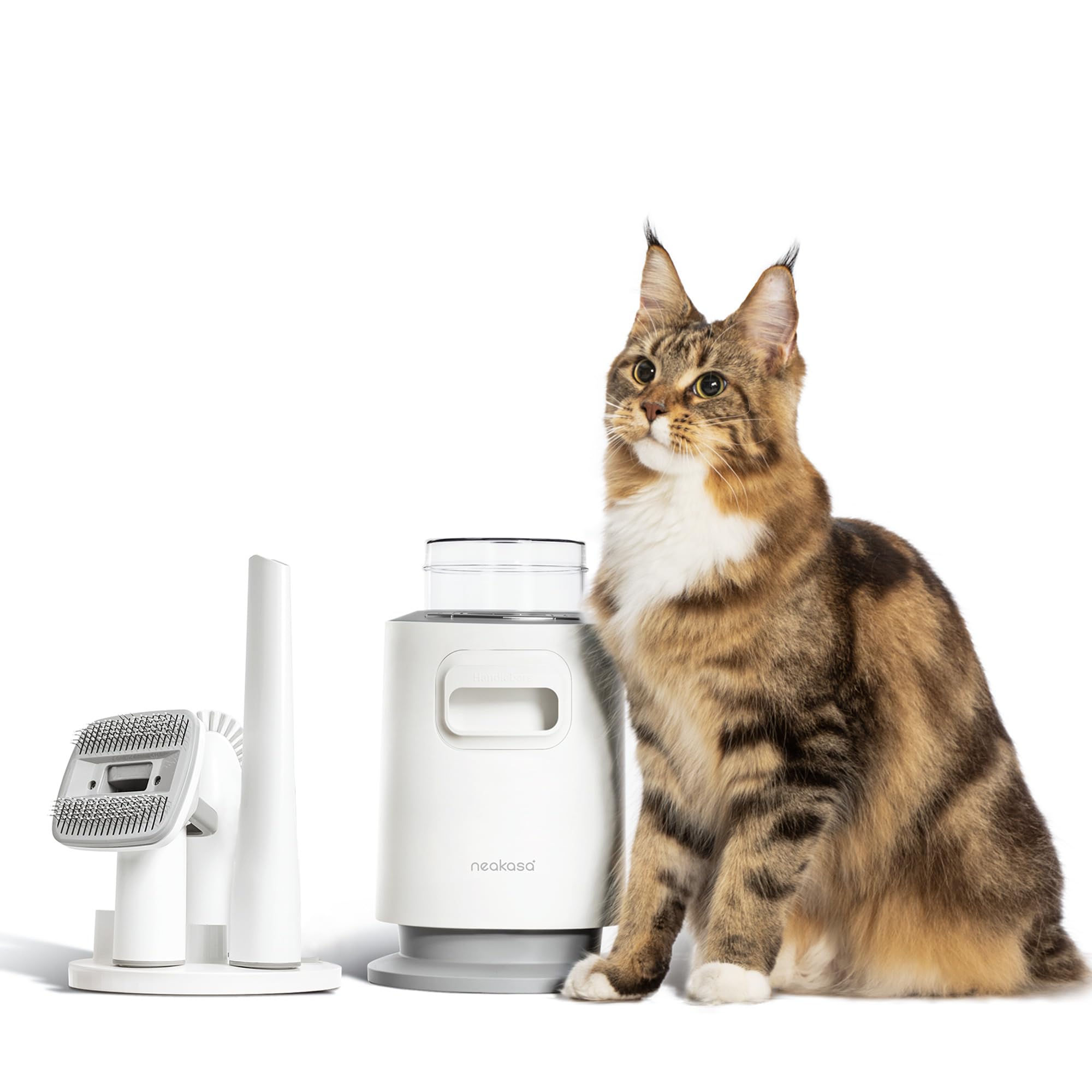 Neakasa P0 Lite Pet Grooming Kit & Vacuum - 99% Hair Removal for Cats & Dogs, 4-in-1 Grooming Tools with Low Noise Design - Perfect for Home Pet Shedding & Cleaning