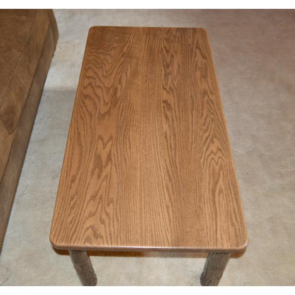 Solid Hickory Wood Coffee Table - Rustic Farmhouse Style Living Room Furniture for Home Decor & Relaxation