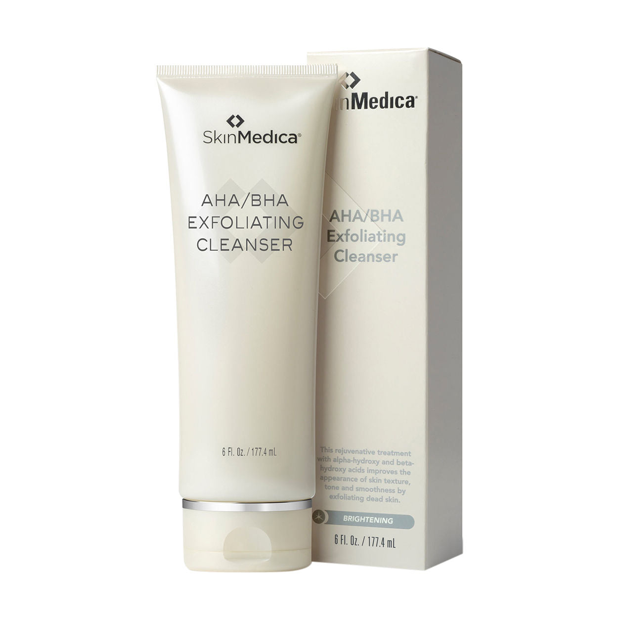AHA/BHA Exfoliating Cleanser for Face - Gentle Chemical Exfoliator with Glycolic & Salicylic Acid - Deep Pore Cleansing for Acne Prone & Oily Skin - Perfect for Daily Skincare Routine & Pre-Makeup Prep