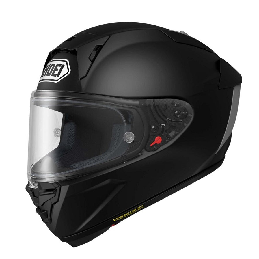 Shoei X Fifteen Matte Black Motorcycle Helmet - Lightweight, DOT Approved Full Face Helmet for Men & Women - Perfect for Street Biking, Racing & Commuting