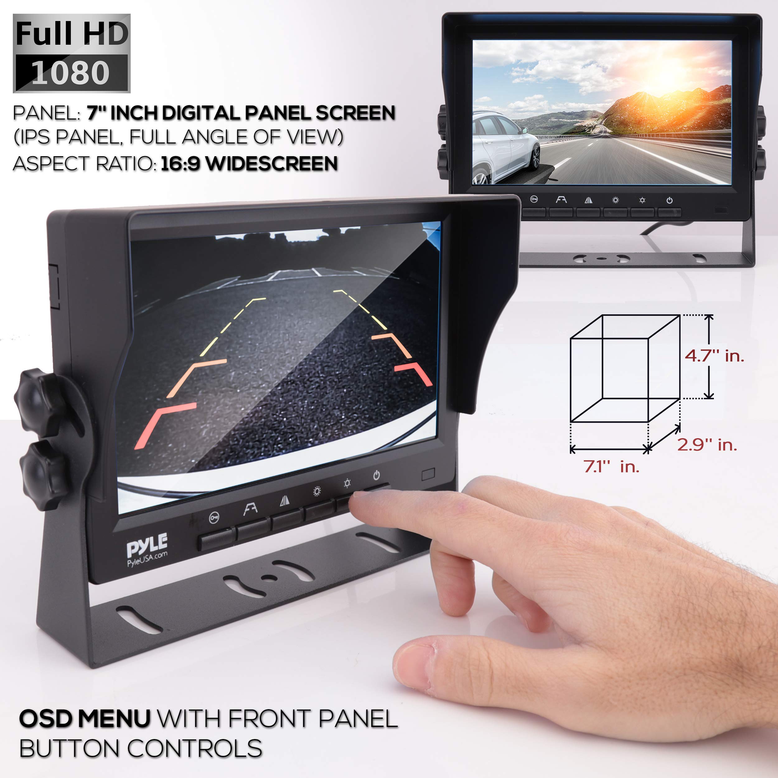 Pyle Wireless Backup Camera and Monitor Kit - 7