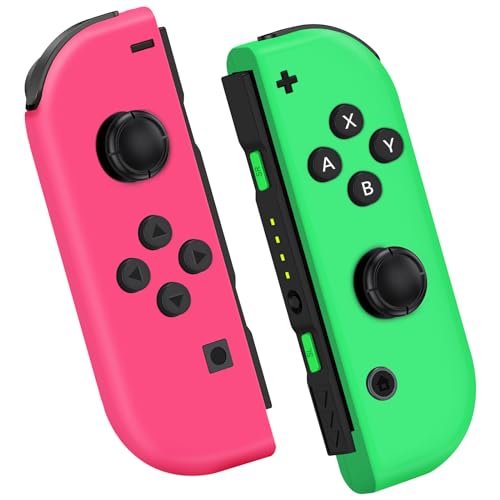 Wireless Nintendo Switch Controller - Compatible with Switch & Switch OLED, Dual Vibration, Wake-up Function, Ergonomic Design - Perfect for Gaming, Party Play & Family Entertainment