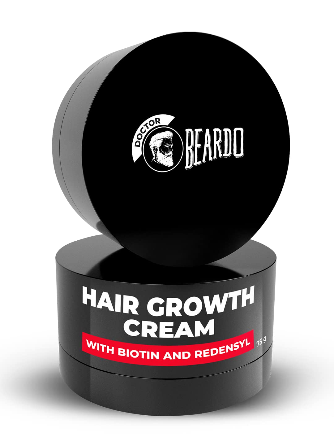 BEARDO Hair Growth Cream for Men - 75g | Redensyl & Biotin Enriched | Daily Nourishing & Moisturizing Treatment | Non-Sticky Formula with Onion Oil | Promotes Thicker, Healthier Hair | Perfect for Daily Use & Scalp Care