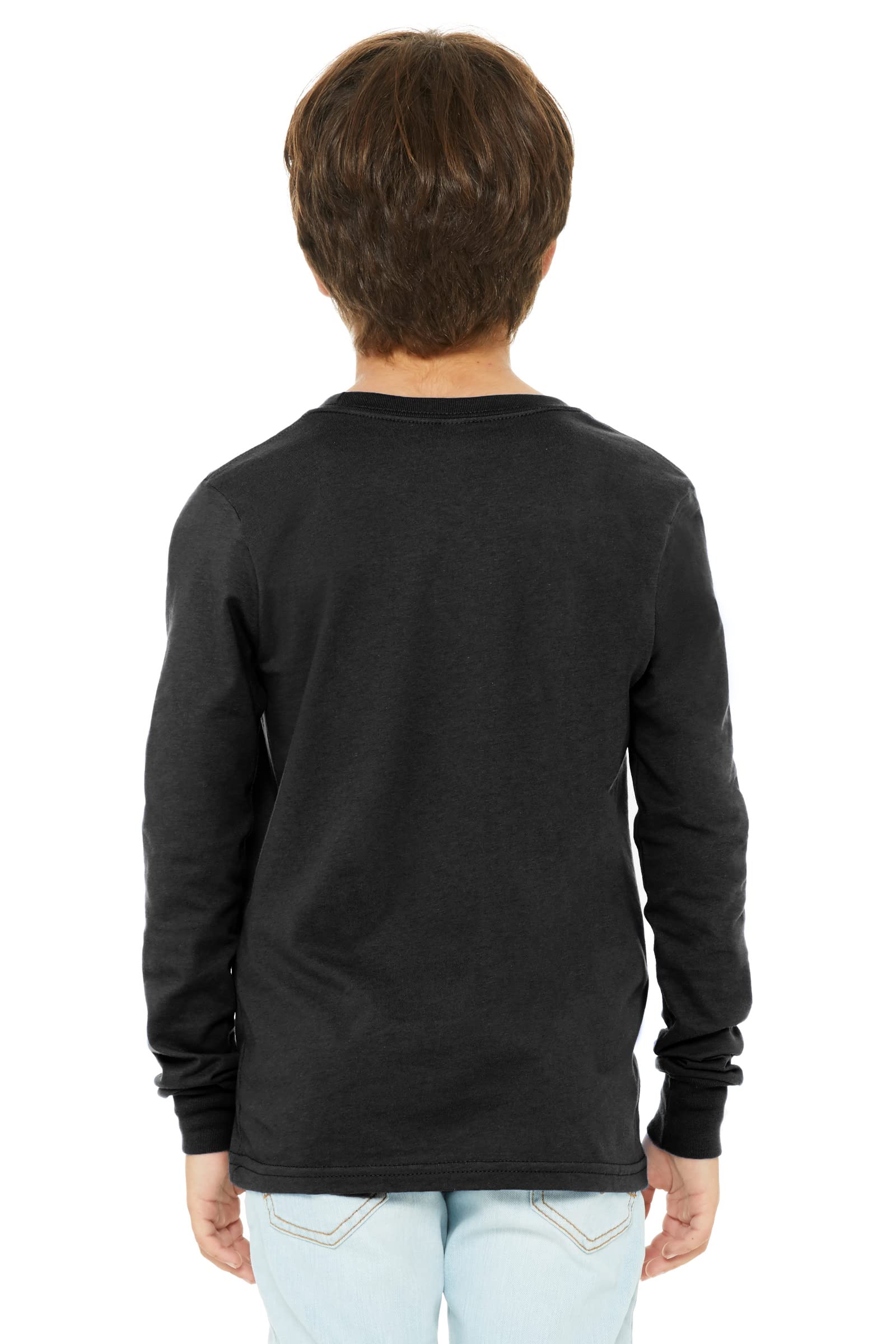 **Daxton Youth Long Sleeve Austin Basic T-Shirt for Boys - Soft Cotton Comfort Fit - Casual School & Everyday Wear**