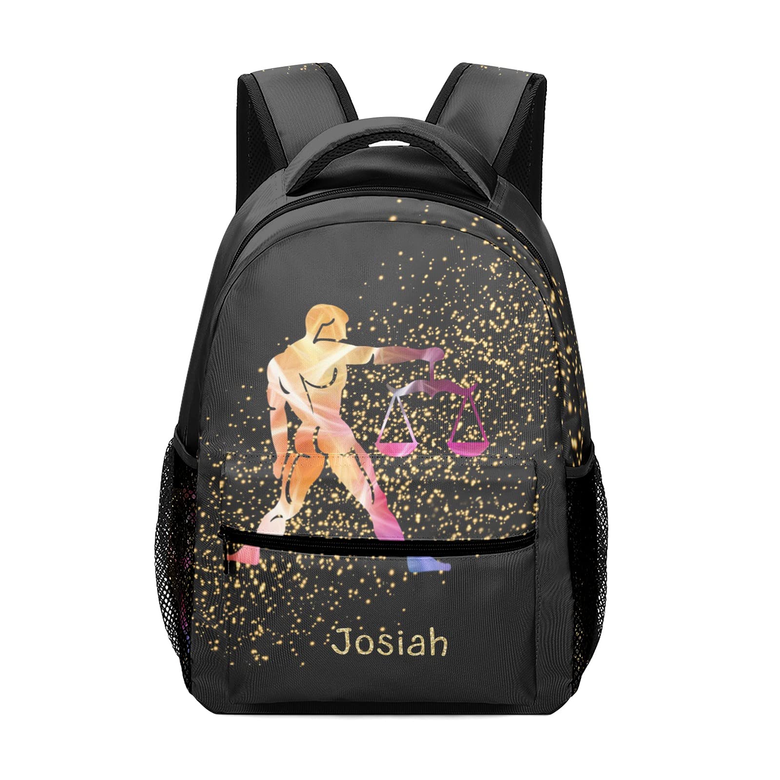 Personalized Zodiac Libra Backpack for School, Travel & Daily Use - Stylish & Durable Backpacks for Girls, Boys & Teens - Perfect for Students, Commuting & Outdoor Activities