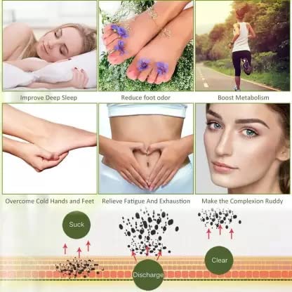 Prishva® Organic Detox Foot Pads - Natural Ginger & Herbal Ingredients for Toxin Removal, Stress Relief & Better Sleep - Pain-Free Adhesive Foot Pads for Body Cleansing (10 Pads) - Perfect for Nighttime Use, Spa Days & Post-Workout Recovery