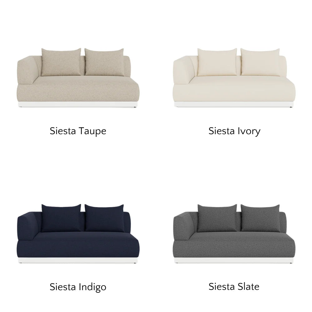 Amalfi 2-Seat Left-Arm Outdoor Sectional Sofa Set - Weather-Resistant Patio Furniture for Garden, Poolside & Backyard Relaxation