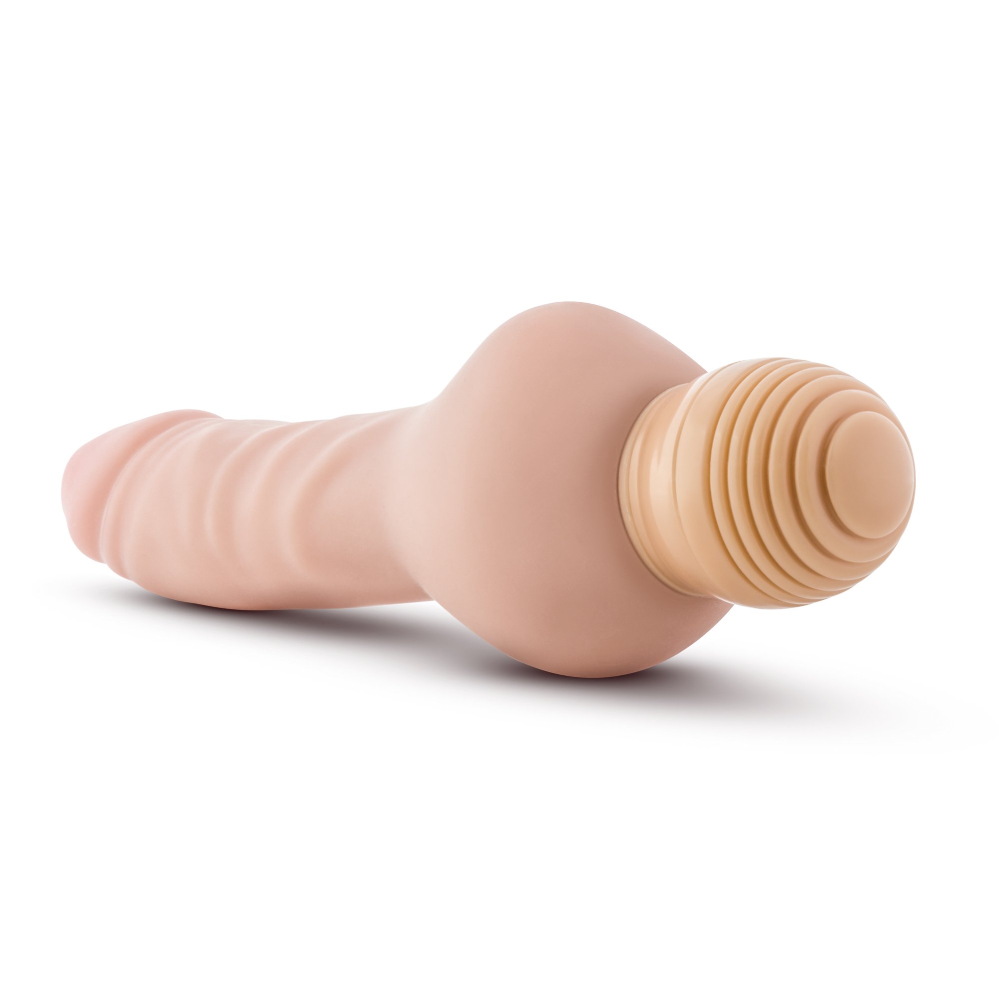 Blush Novelties 6.5 Inch Realistic Curved Vibrating Dildo - Waterproof Silicone Adult Sex Toy for Women - Multi-Speed G-Spot Stimulator with Wide Base for Hands-Free Play (Pink) - Perfect for Solo Play, Couples & BDSM Scenes
