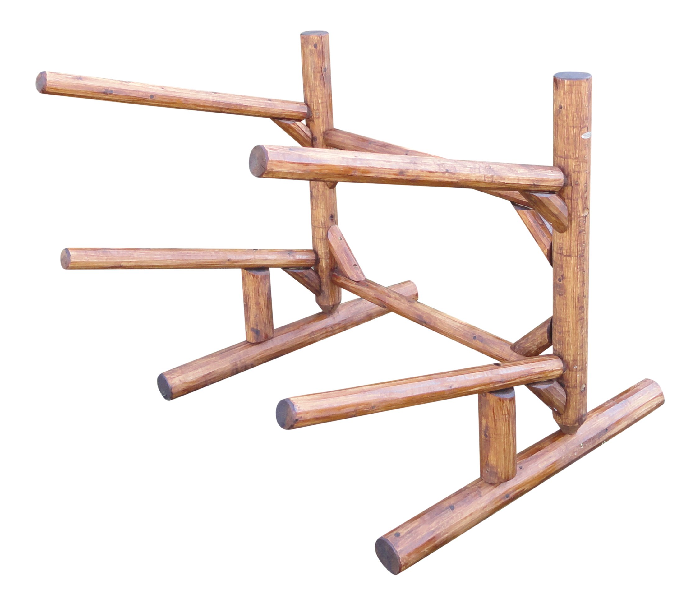 2-Place Kayak and Canoe Storage Rack with Paddle Holder - Heavy Duty Outdoor Kayak Stand for Roof, Garage, or Dock - Perfect for Surfboards, Paddle Boats, and Water Sports Gear
