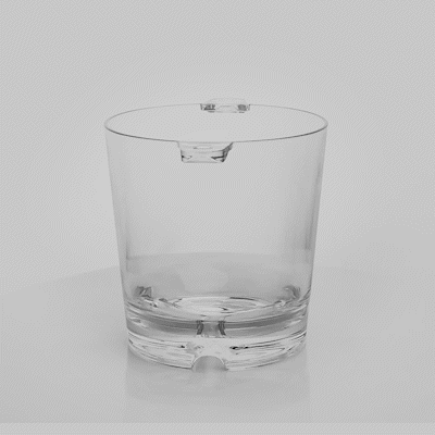 Bar Lux 2.4 Quart Clear Plastic Champagne & Ice Bucket - 9 x 6.5 x 6.75 Inches - Perfect for Parties, Weddings & Beverage Chilling (1-Pack)