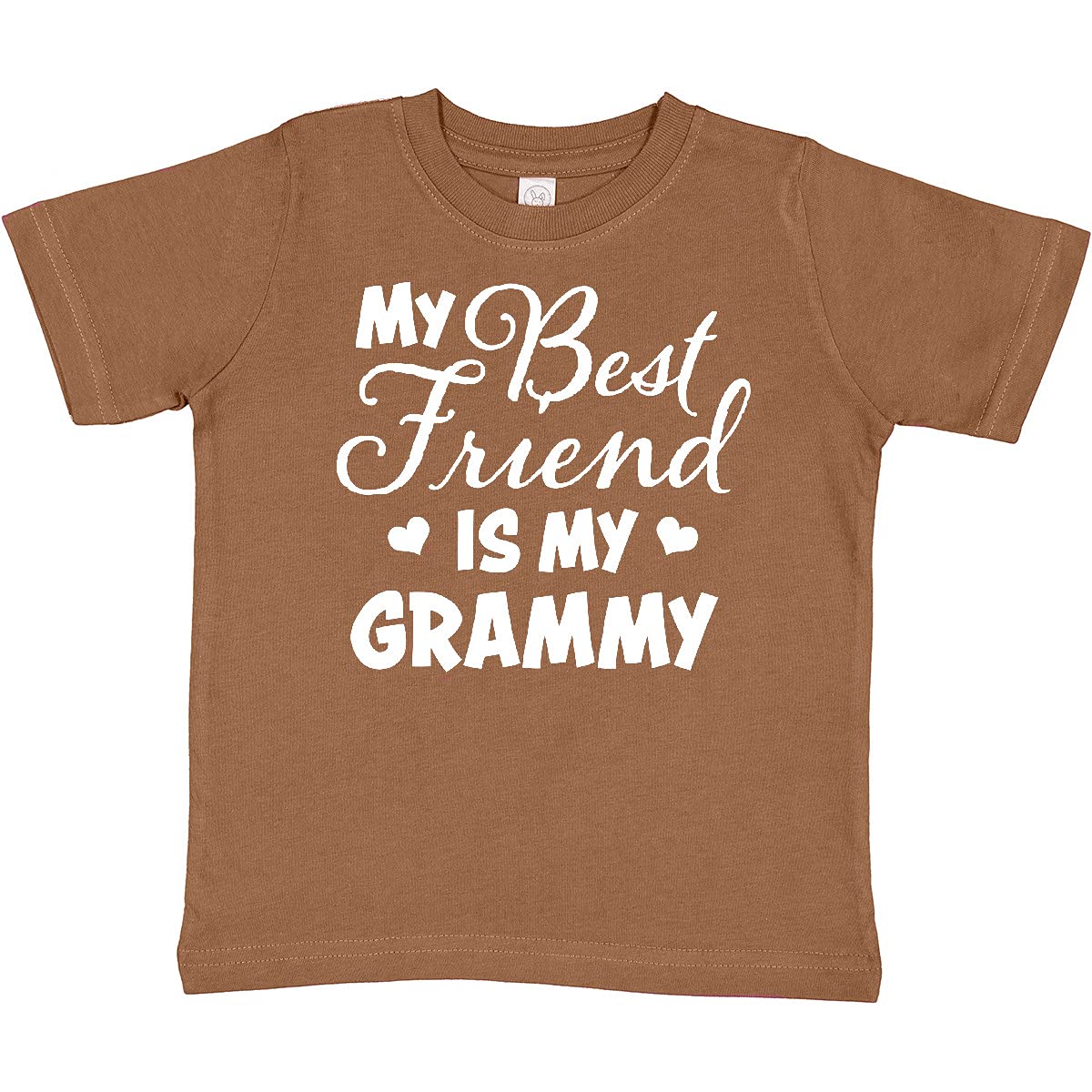Inktastic My Best Friend is My Grammy with Hearts Toddler T-Shirt - Perfect for Family Gatherings and Grandparent's Day Celebrations