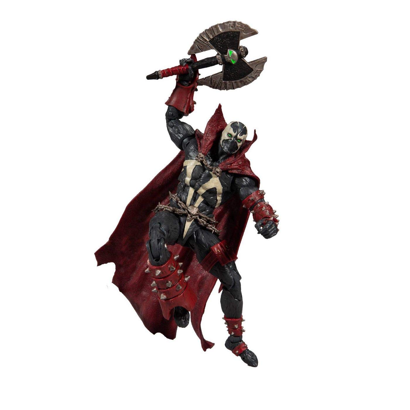 McFarlane Toys Mortal Kombat Spawn Action Figure with Axe - Collectible 7-Inch Articulated Character for Fans & Display - Perfect for Gaming Battles & Shelf Decor