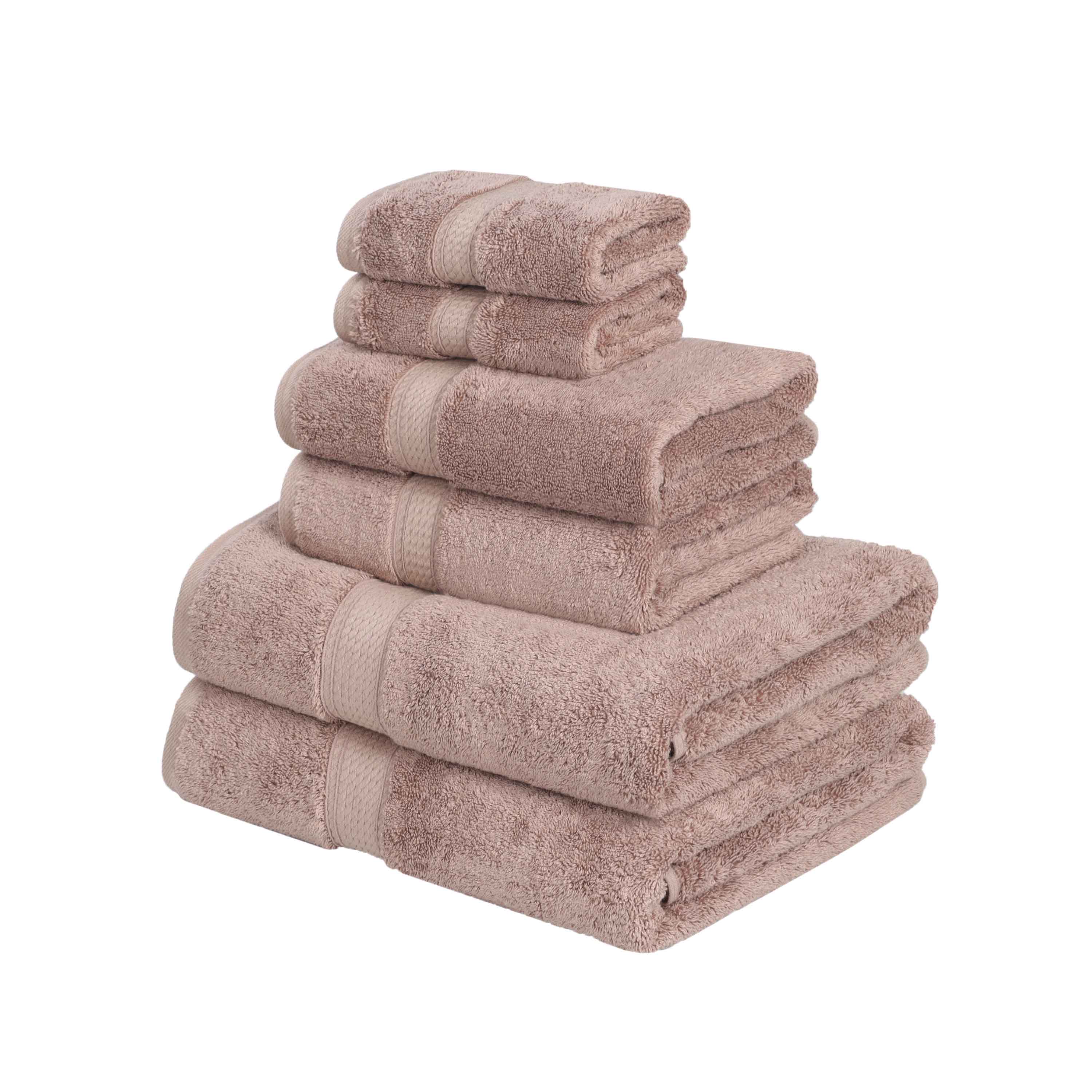 Premium 6-Piece Egyptian Cotton Towel Set - Ultra Soft, Heavyweight & Luxurious Bath Towels for Spa, Hotel & Home Use