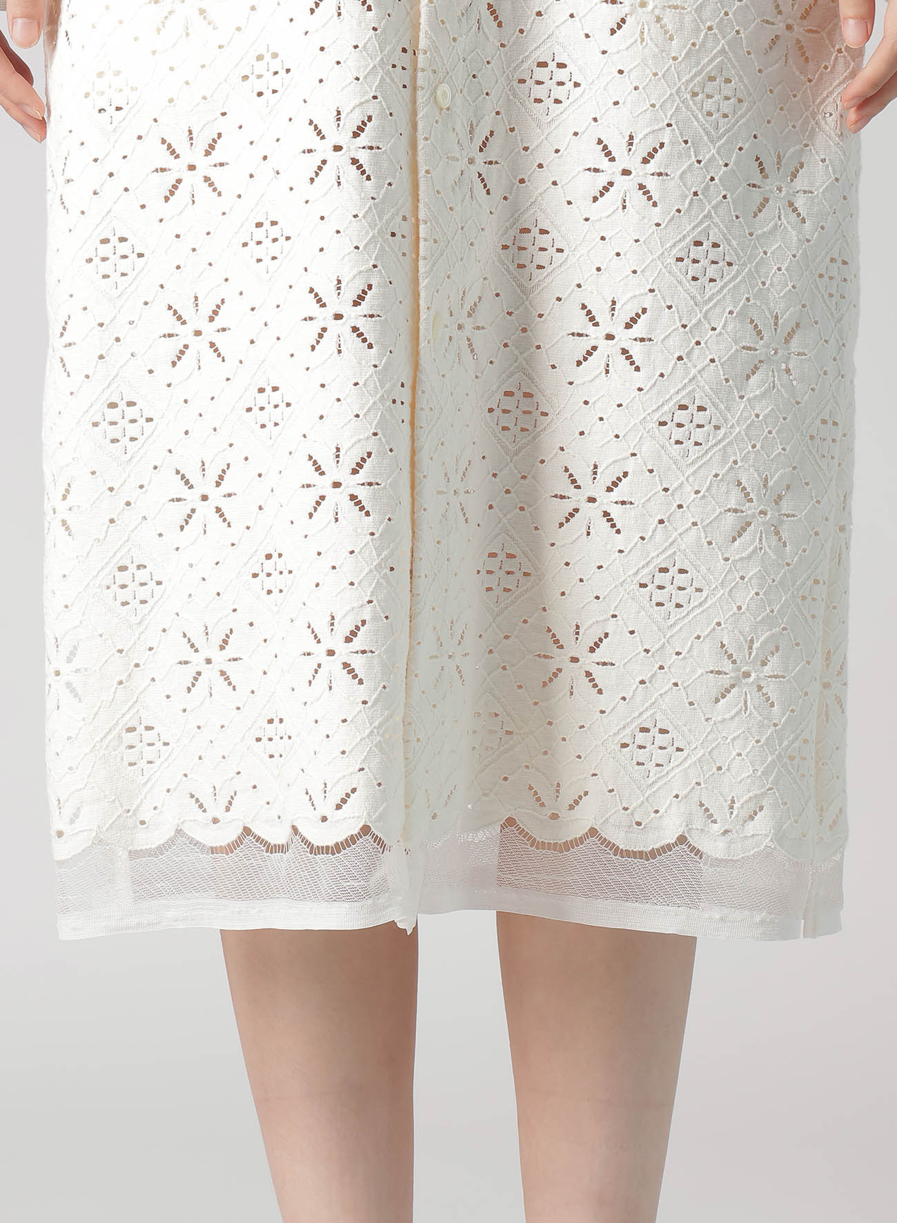 Stylish Cotton Lace Long Shirt for Women - Elegant Boho Blouse with Floral Embroidery - Perfect for Casual Outings, Date Nights & Summer Fashion