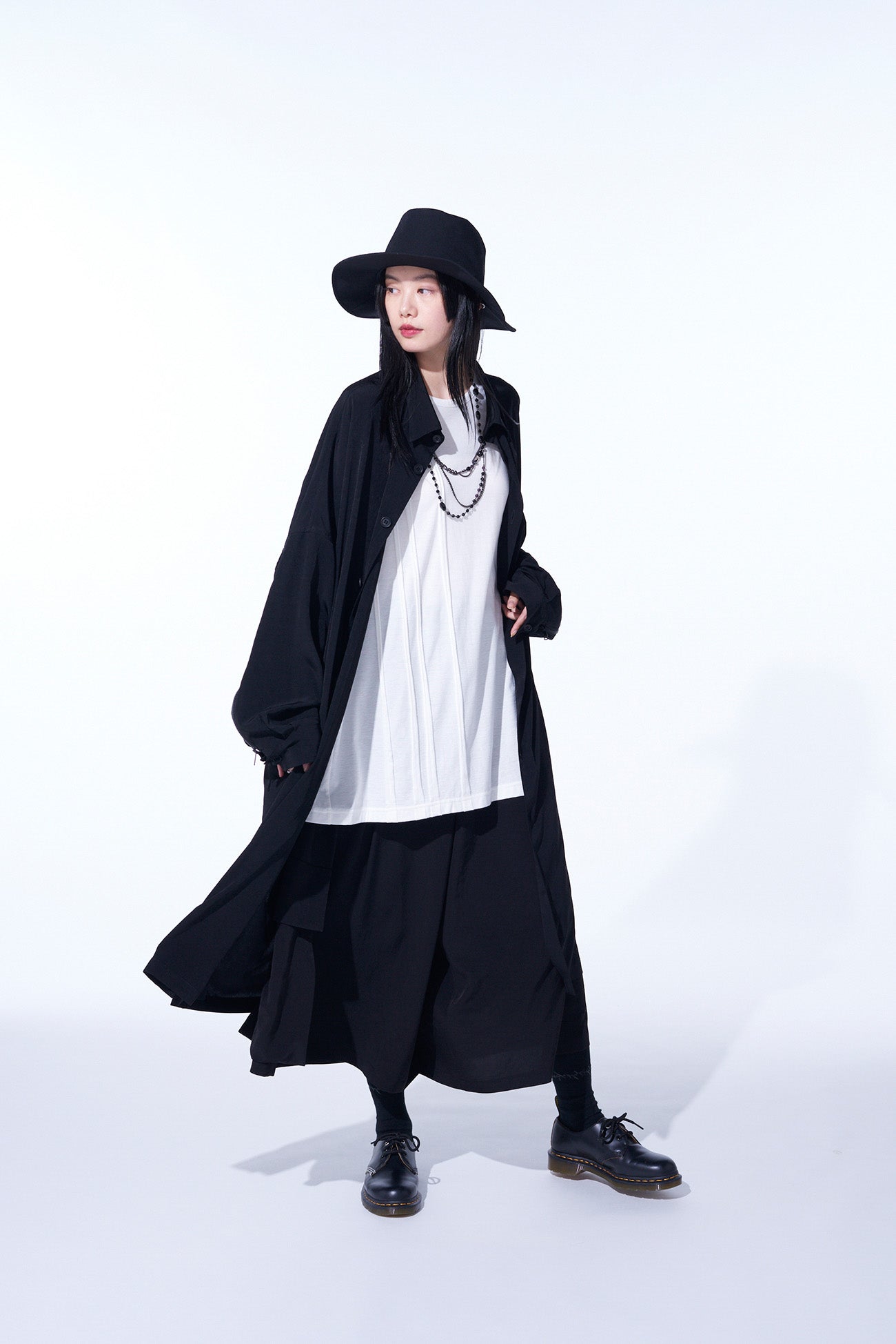 Elegant Crepe de Chine Back Yoke Zip Coat for Women – Perfect for Office Wear, Evening Outfits & Fall Layering