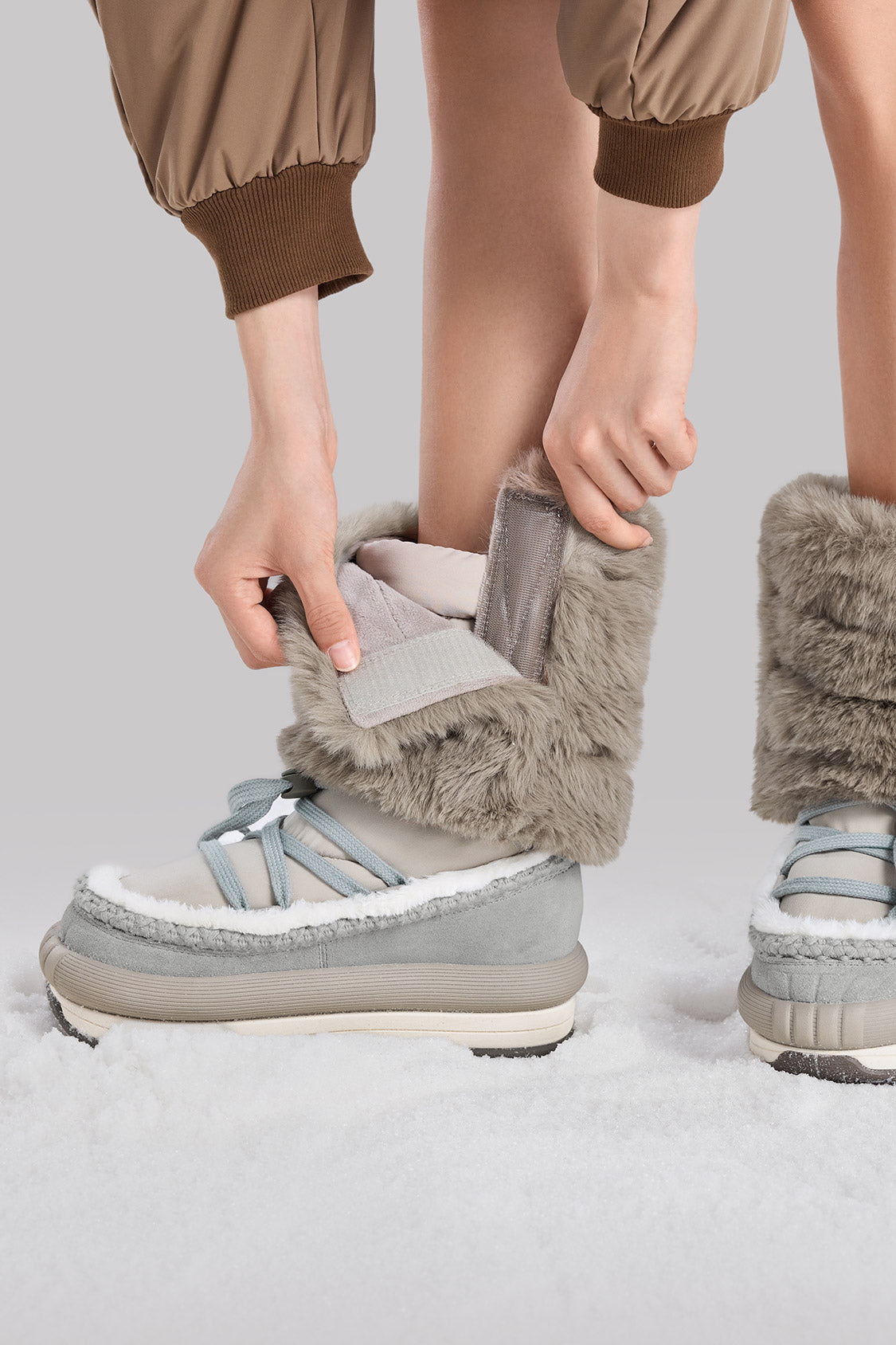 Cozy Women's Fleece Leg Warmers for Winter - Soft & Warm Knit Leggings for Yoga, Running, and Cold Weather Outfits