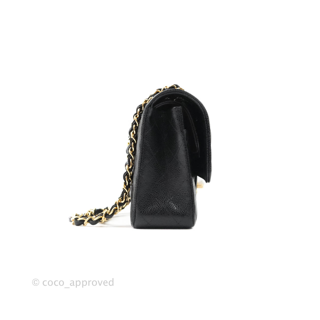 Chanel Classic Medium Double Flap Bag Black Caviar Leather with Gold Hardware - Luxury Designer Handbag for Women, Perfect for Work, Evening & Special Occasions