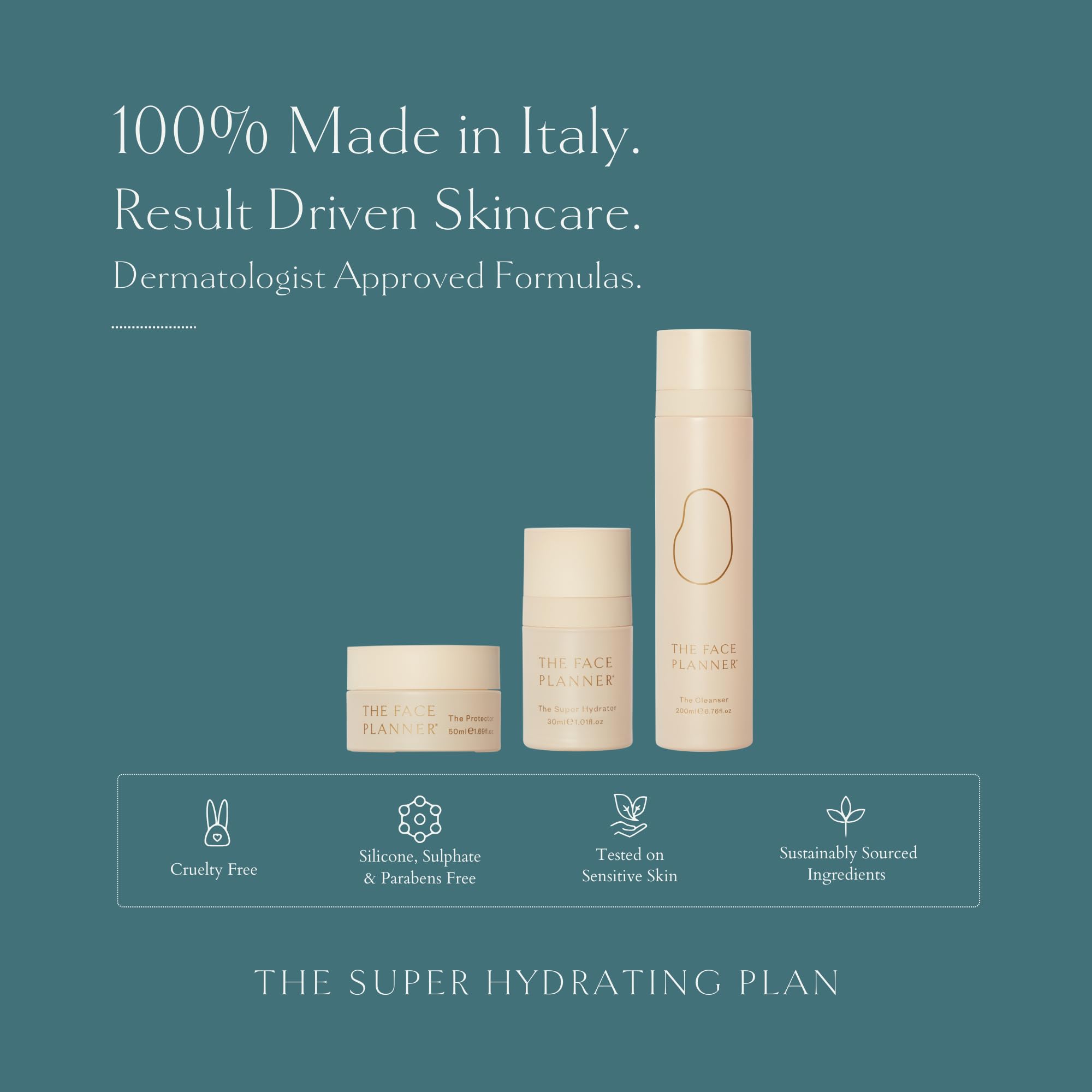 Dermatologist Approved Hydrating Skincare Kit - Super Moisturizing & Sustainably Sourced Face Care Set | Perfect for Dry Skin & Nighttime Routine