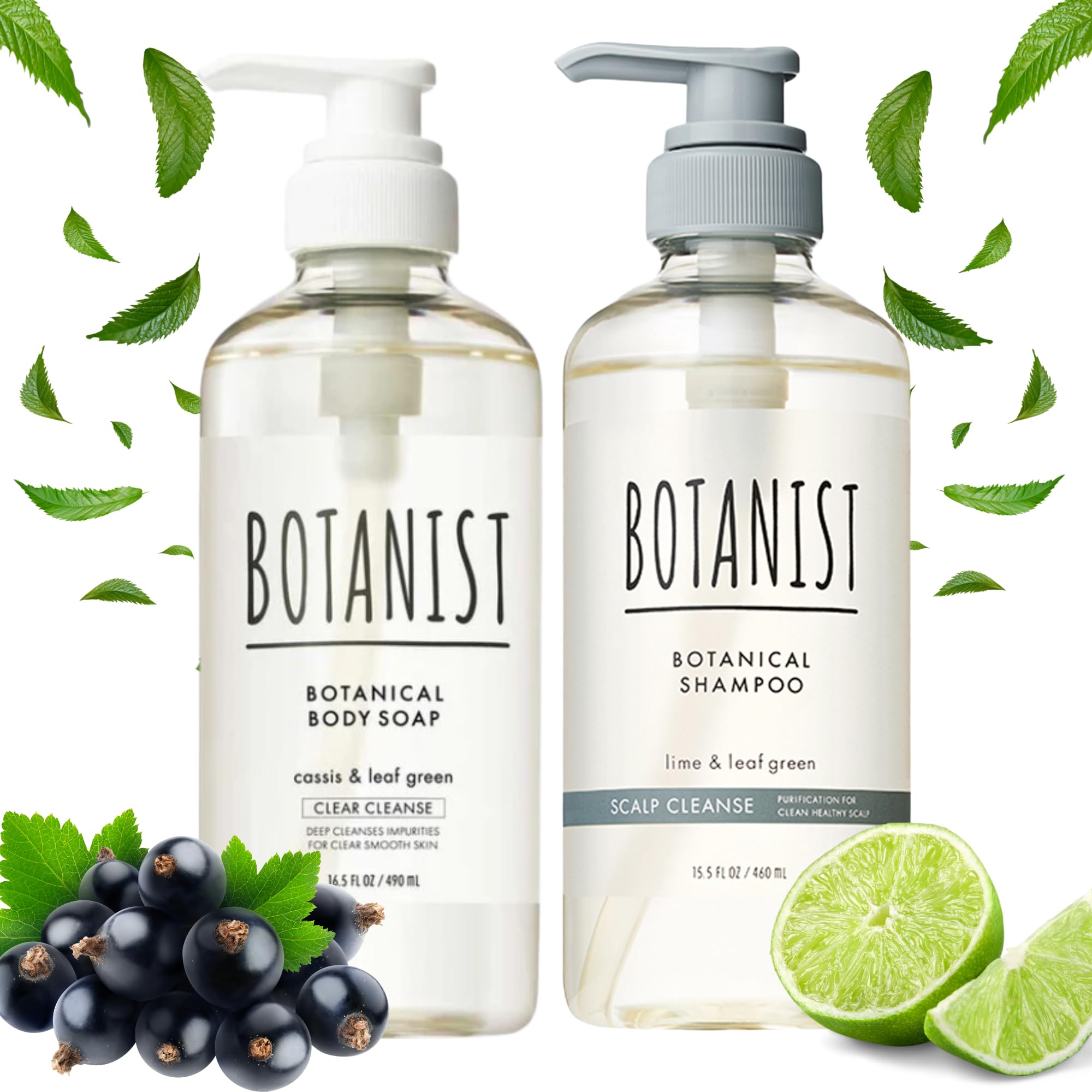 **Botanist Moisturizing Body Wash & Shampoo Set - Shea Butter & Macadamia Nut Oil for Hydration, Rosemary Leaf Extract for Scalp Care - Sulfate, Paraben & Dye-Free - 16.5 Fl Oz (490mL) Pack of 2 - Perfect for Dry Skin & Sensitive Scalp**
