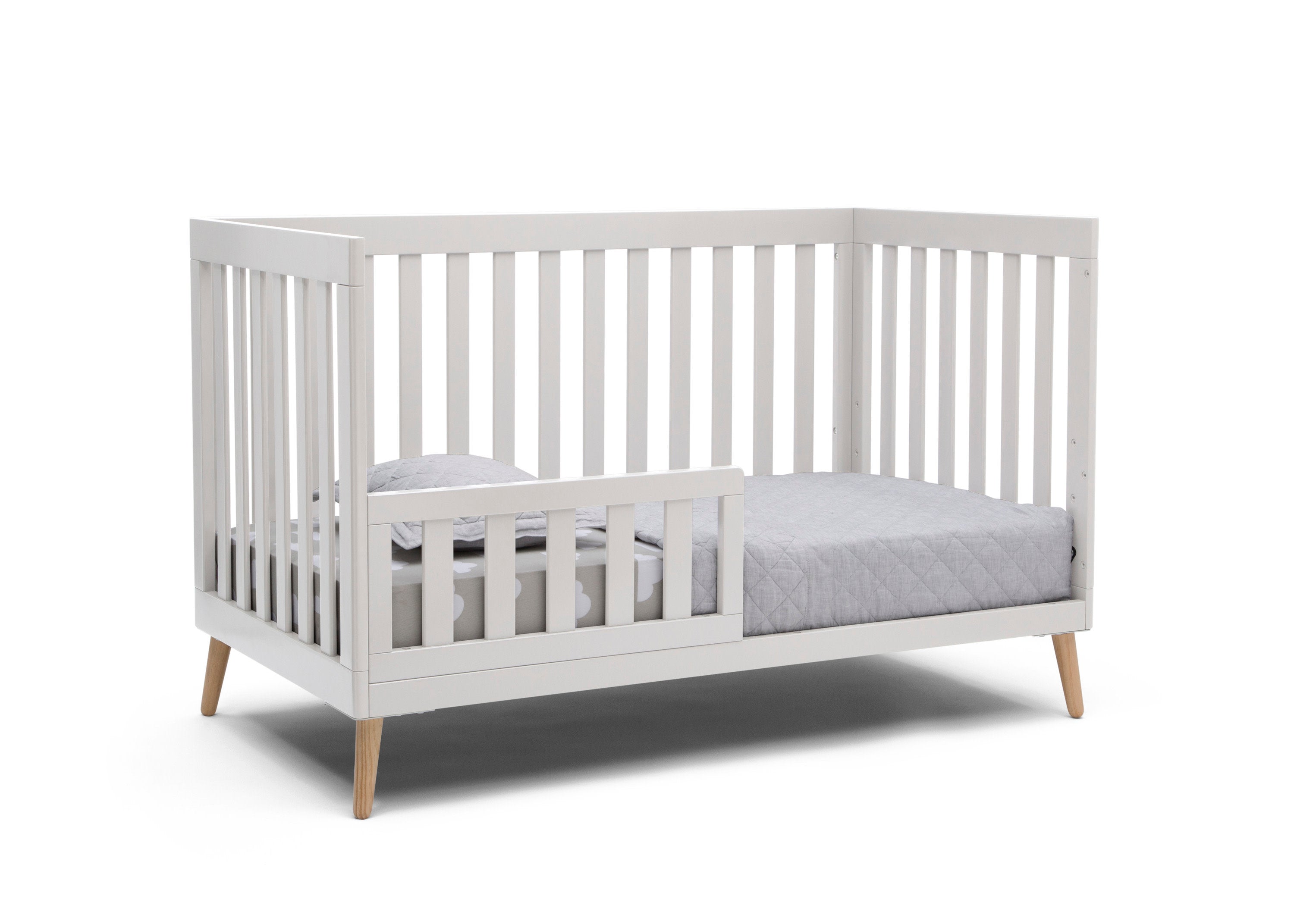 Essex 4-in-1 Convertible Baby Crib - Toddler Bed, Daybed & Full-Size Bed Conversion - Safe Nursery Furniture for Newborns & Kids - Perfect for Bedrooms, Daycare & Guest Rooms