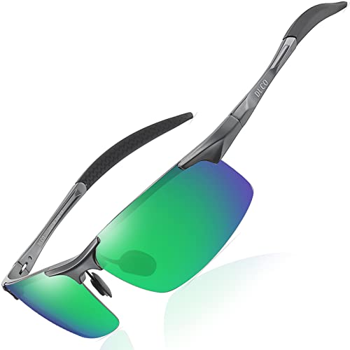 Gunmetal Frame Revo Green Lens