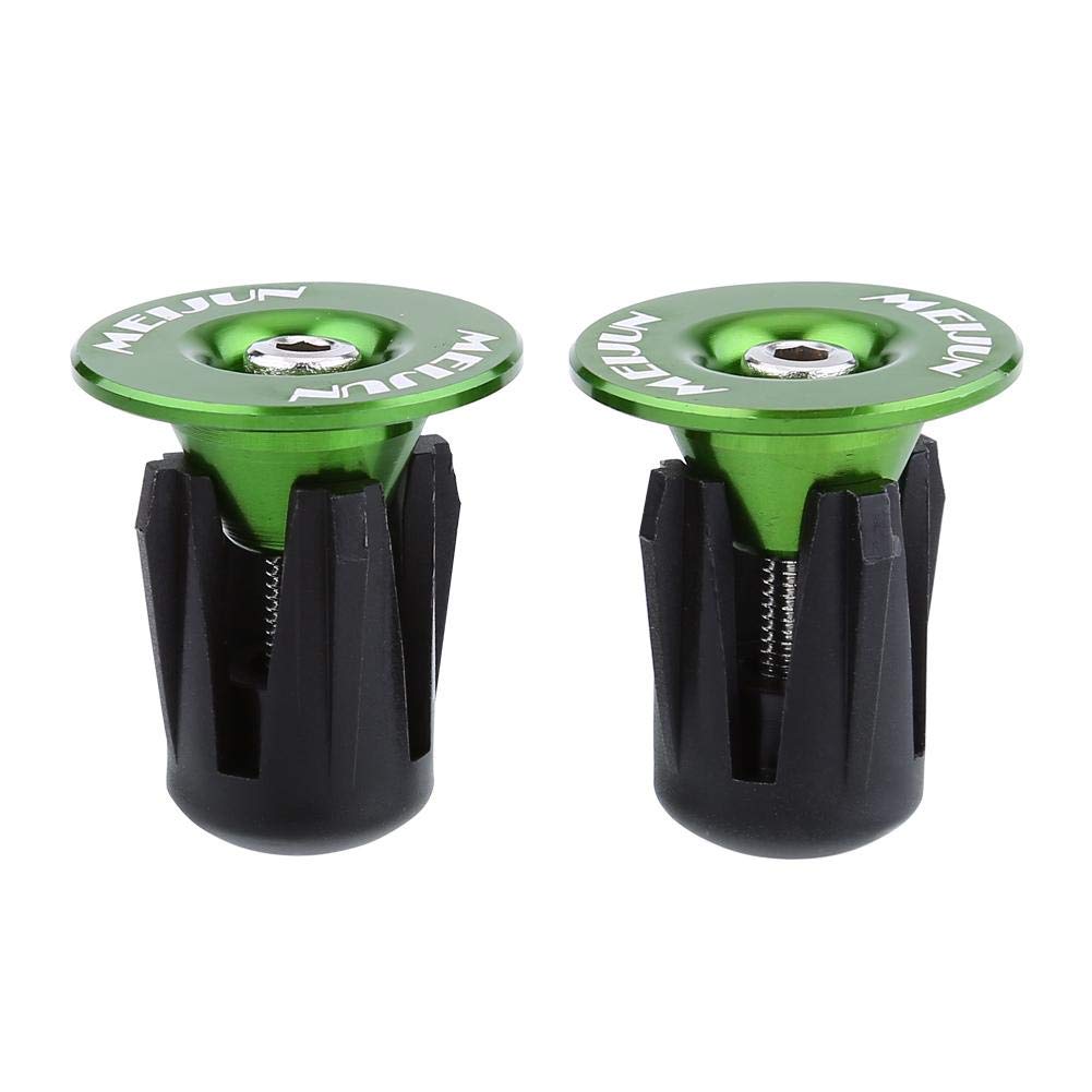 Tbest 2-Pack Colorful Aluminum Bike Handlebar End Plugs - Durable MTB/Road Bicycle Bar End Caps for Mountain & Road Bikes - Perfect for Cycling Safety and Customization