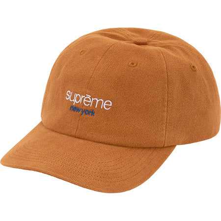 Supreme Classic Logo 6-Panel Tan Hat - Streetwear Fashion Accessory for Men & Women - Perfect for Urban Outfits, Skateboarding, and Casual Wear