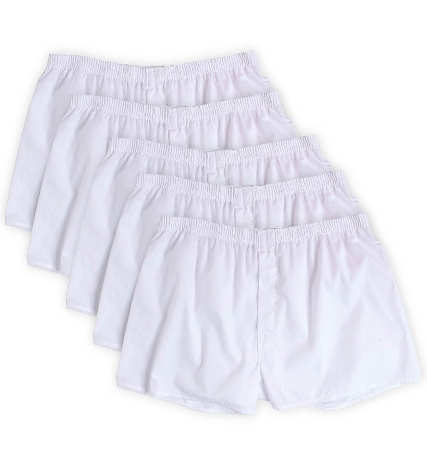 Fruit of the Loom Men's Comfortable Cotton Woven Boxer Shorts - Breathable Underwear for Everyday Wear & Lounge