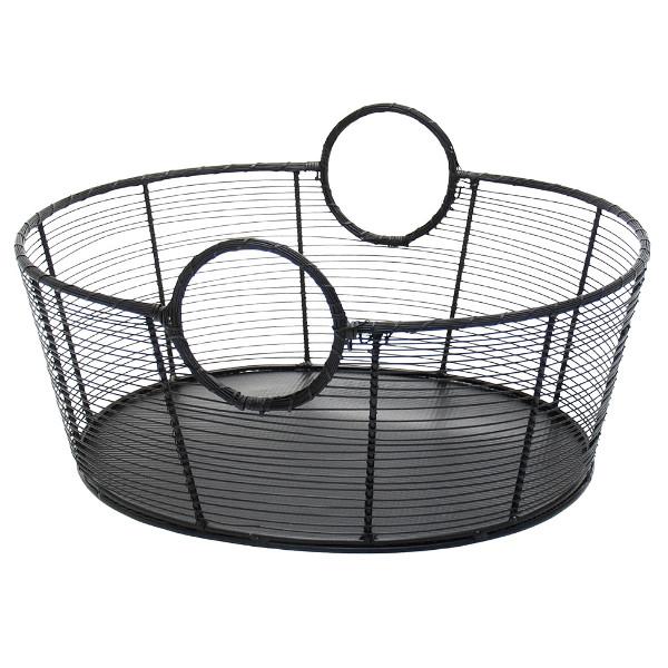 Achla Designs Harvest Basket - Handwoven Willow Basket for Farmers Market, Picnics & Home Decor - Perfect for Fresh Produce, Bread & Floral Arrangements